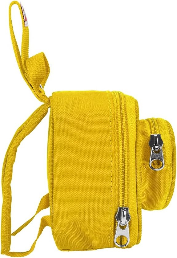 image:imageLEGO Kids Brick Mini Backpack Accessory Pouch with Novelty Backstraps Snaps to Belt or FullSize Backpack Holds Small Items like Keys amp Headphones BlackYellow