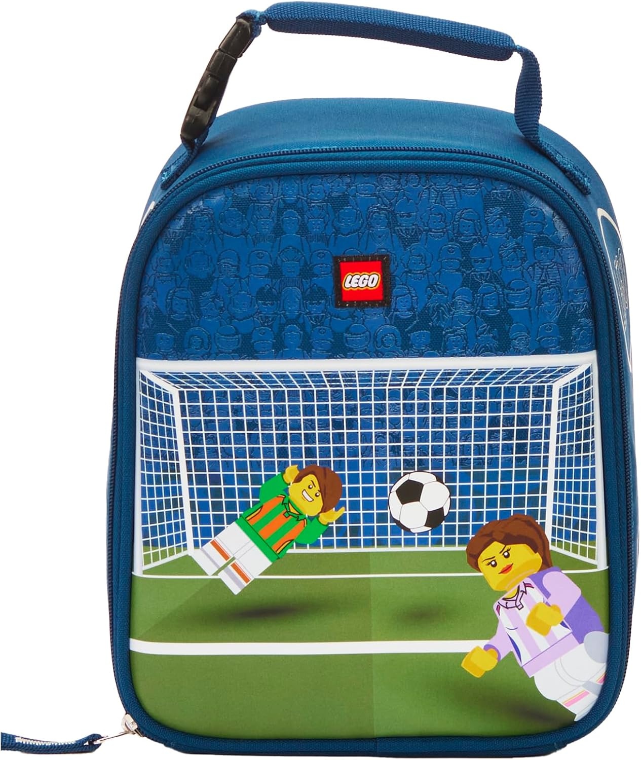 image:imageLEGO Kids City Heritage Classic Lunch Box Insulated Soft Reusable Lunch Bag Meal Container for Boys and Girls Perfect for School or Travel Meal Tote to Keep Food and Drinks Cold Soccer GoalSoccer Goal