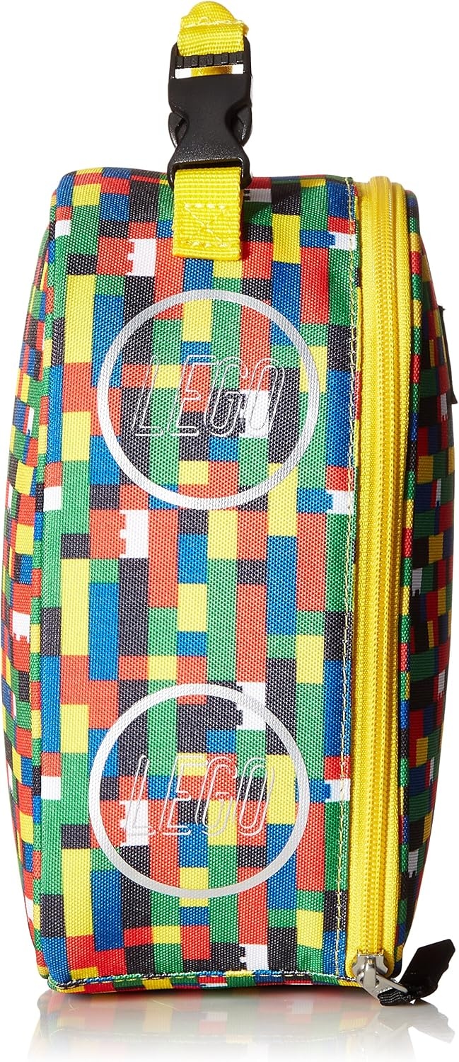 image:imageLEGO Kids Heritage Classic Lunch Box Insulated Soft Reusable Lunch Bag Meal Container for Boys and Girls Perfect for School or Travel Meal Tote Keeps Food and Drinks Cold with Buckle Brick Wall