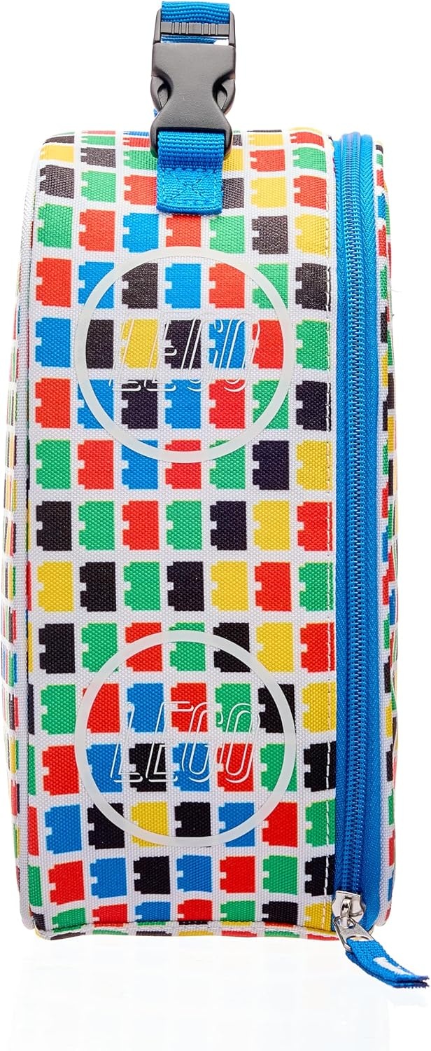 image:imageLEGO Kids Heritage Classic Lunch Box Insulated Soft Reusable Lunch Bag Meal Container for Boys and Girls Perfect for School or Travel Meal Tote Keeps Food and Drinks Cold with Buckle Color MeCheckered Brick