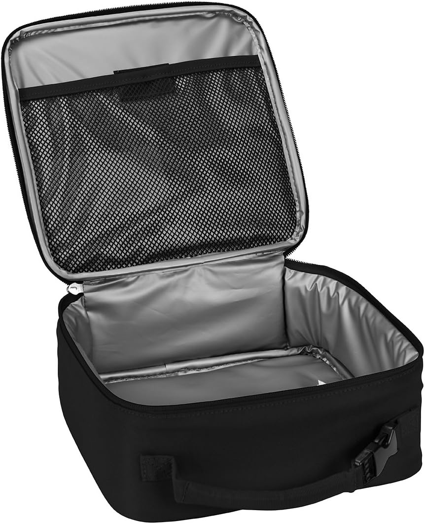 image:imageLEGO Lunch Bag Durable and Insulated with Mesh Pouch and Zip Compartment Perfect for OntheGo Meals Light PinkBlack