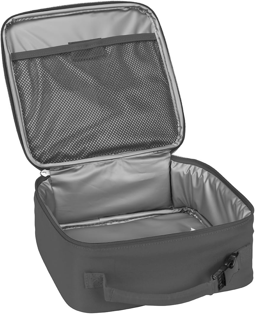 image:imageLEGO Lunch Bag Durable and Insulated with Mesh Pouch and Zip Compartment Perfect for OntheGo Meals Light PinkGray