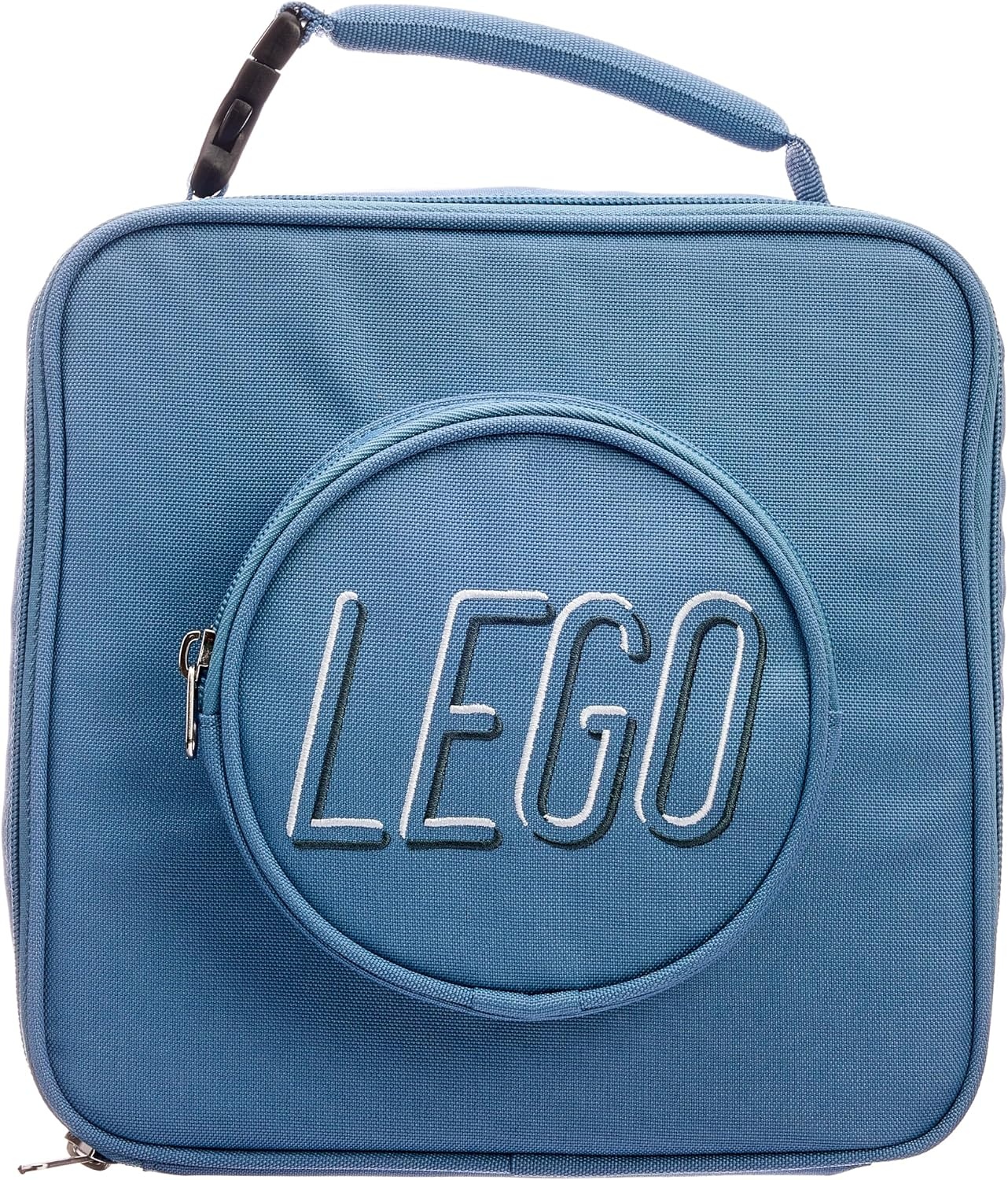 image:imageLEGO Lunch Bag Durable and Insulated with Mesh Pouch and Zip Compartment Perfect for OntheGo Meals Light PinkSand Blue