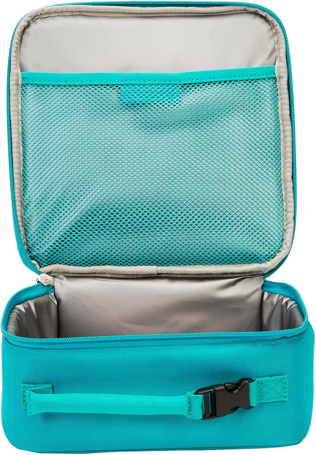 image:imageLEGO Lunch Bag Durable and Insulated with Mesh Pouch and Zip Compartment Perfect for OntheGo Meals Light PinkTeal