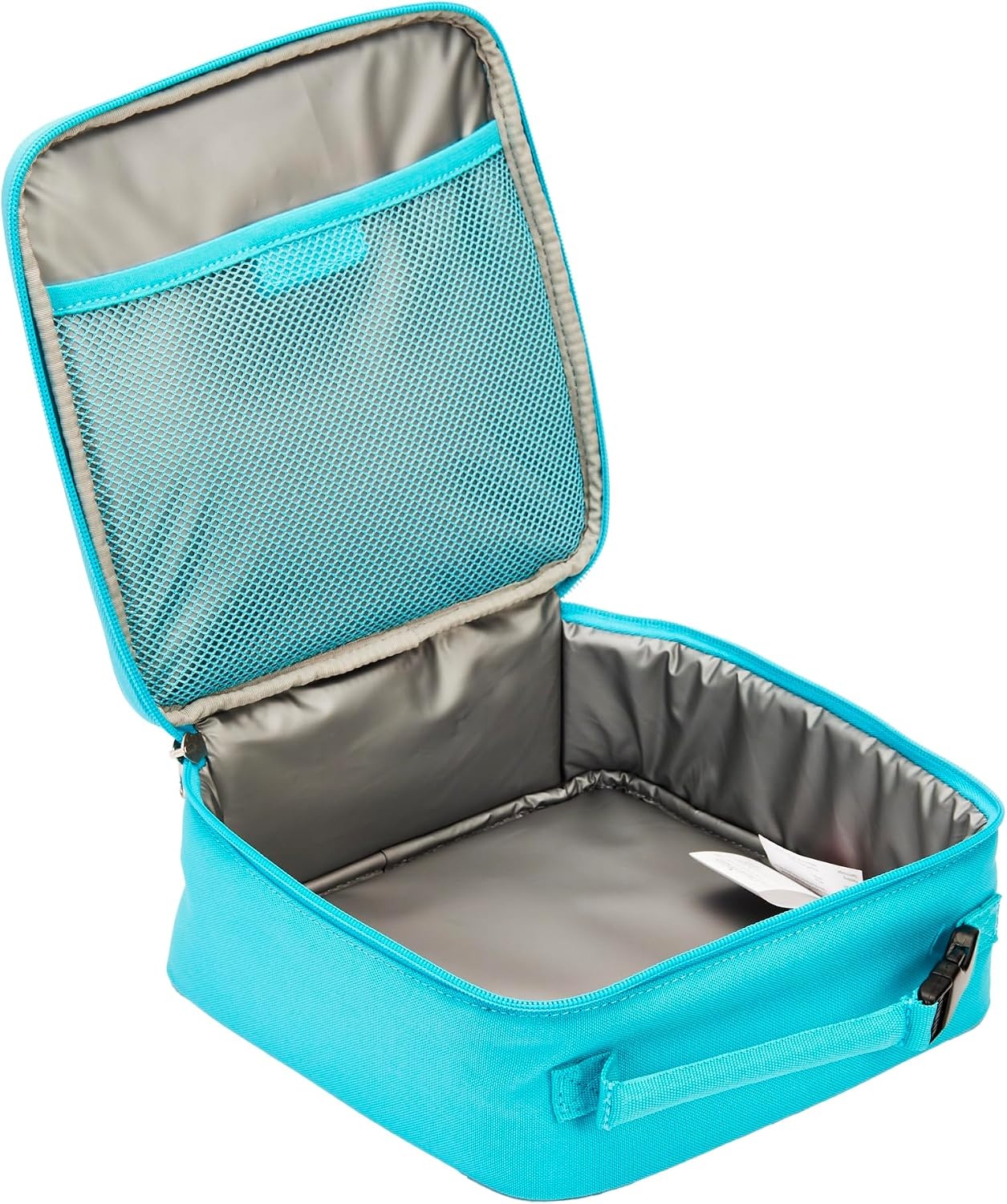 image:imageLEGO Lunch Bag Durable and Insulated with Mesh Pouch and Zip Compartment Perfect for OntheGo Meals Light PinkTeal