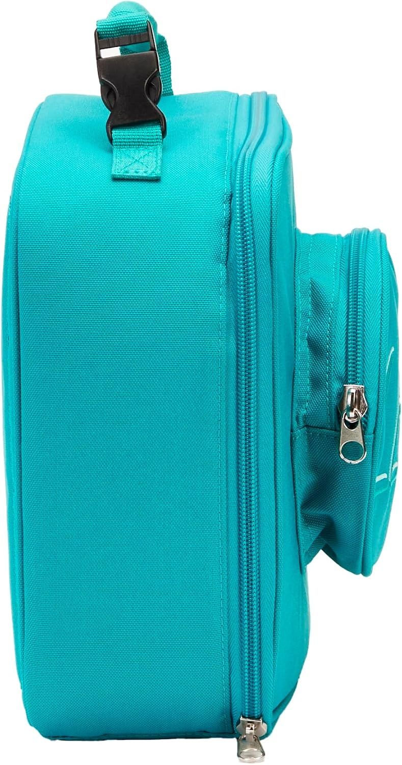 image:imageLEGO Lunch Bag Durable and Insulated with Mesh Pouch and Zip Compartment Perfect for OntheGo Meals Light PinkTeal