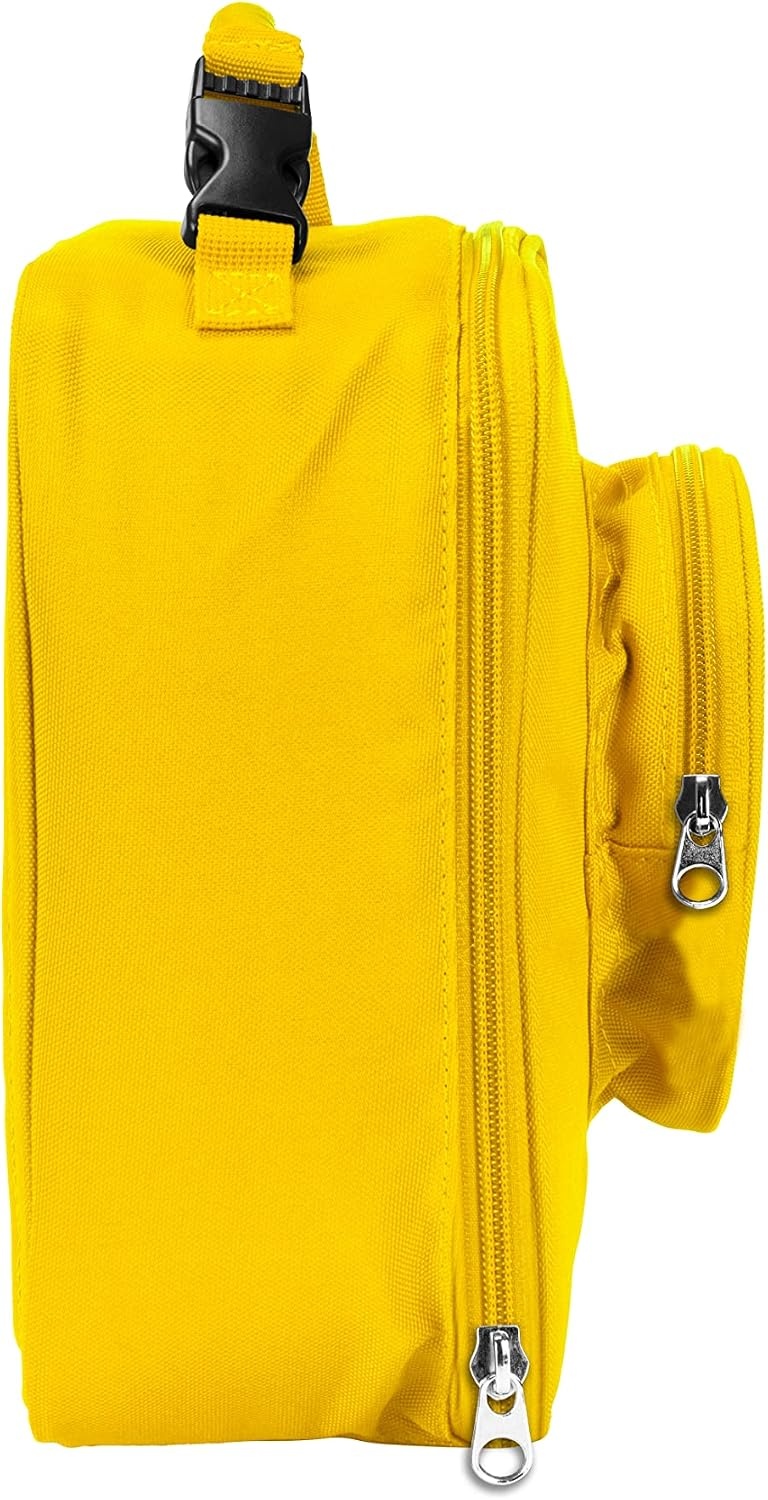 image:imageLEGO Lunch Bag Durable and Insulated with Mesh Pouch and Zip Compartment Perfect for OntheGo Meals Light PinkYellow