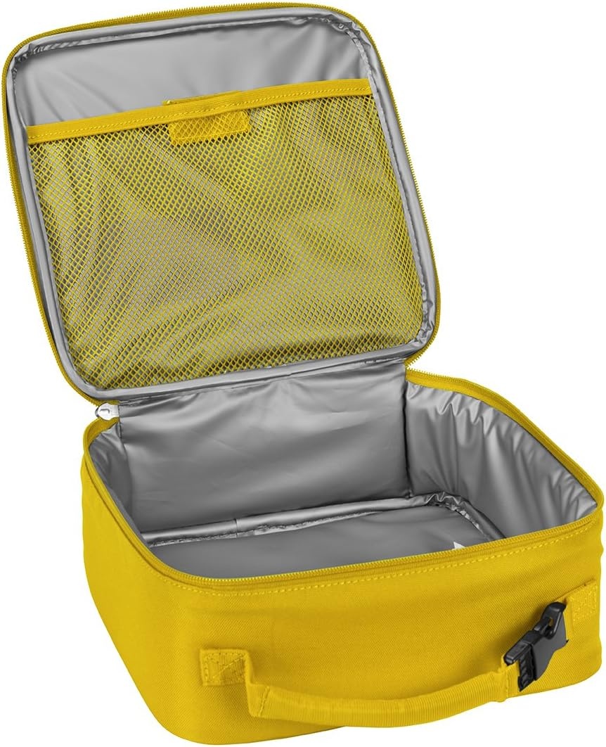 image:imageLEGO Lunch Bag Durable and Insulated with Mesh Pouch and Zip Compartment Perfect for OntheGo Meals Light PinkYellow