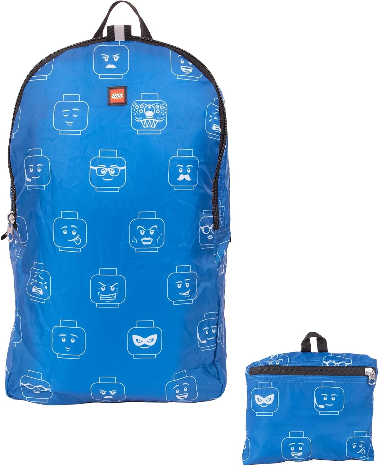image:imageLEGO Minifigure Packable Backpack with 6 patches Iconic