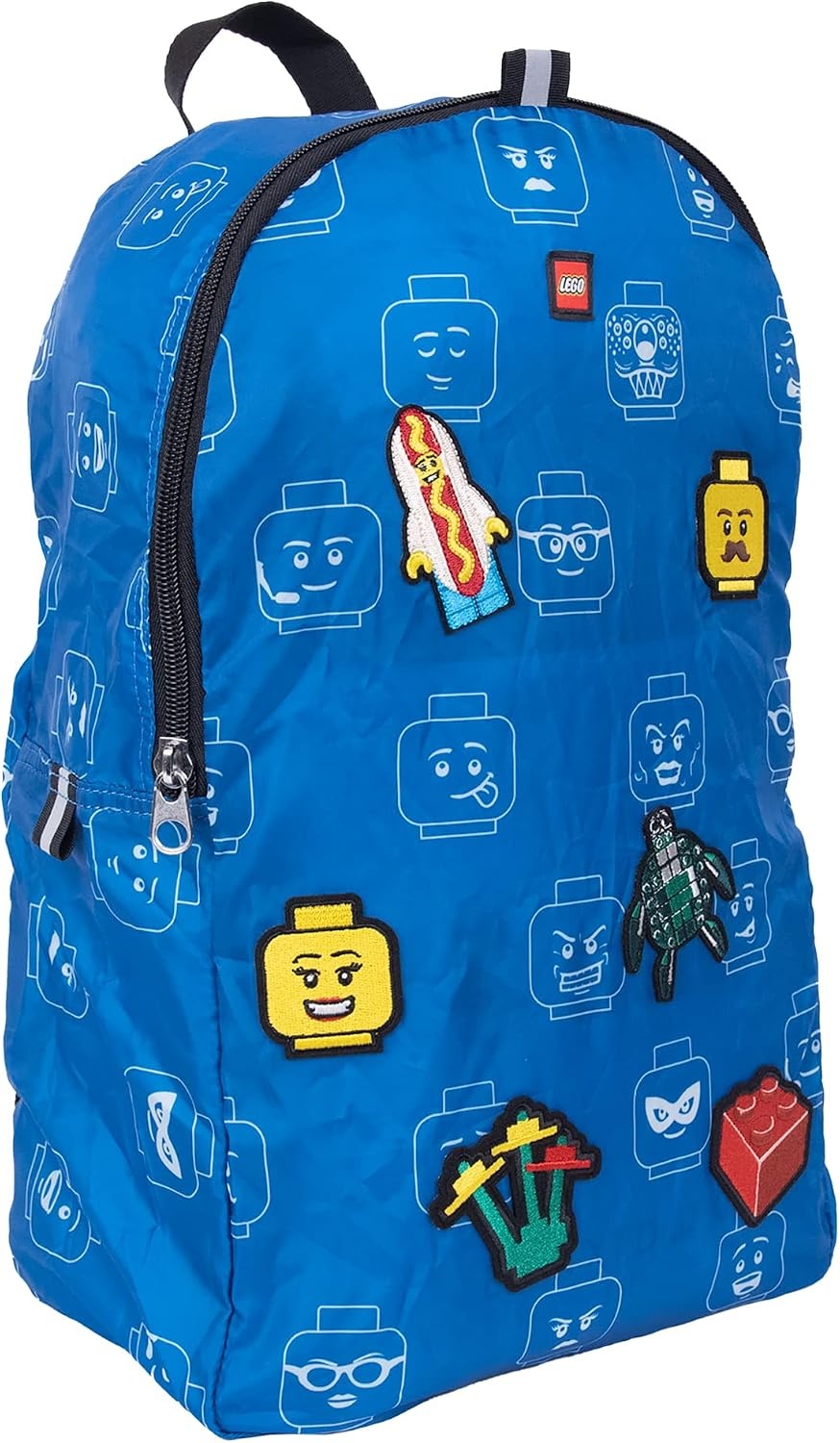 image:imageLEGO Minifigure Packable Backpack with 6 patches Iconic