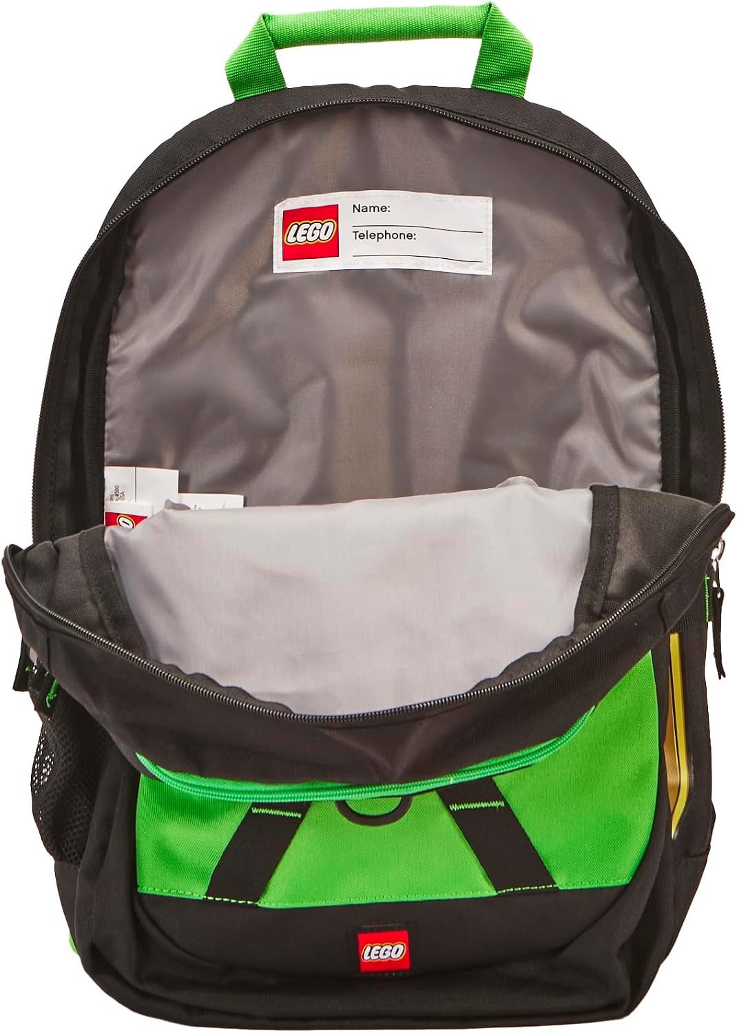 image:imageLEGO NINJAGO Kids School Backpack Bookbag for Travel OntheGo Back to School Boys and Girls with Adjustable Padded Straps and Fun patterns SpraypaintGreen