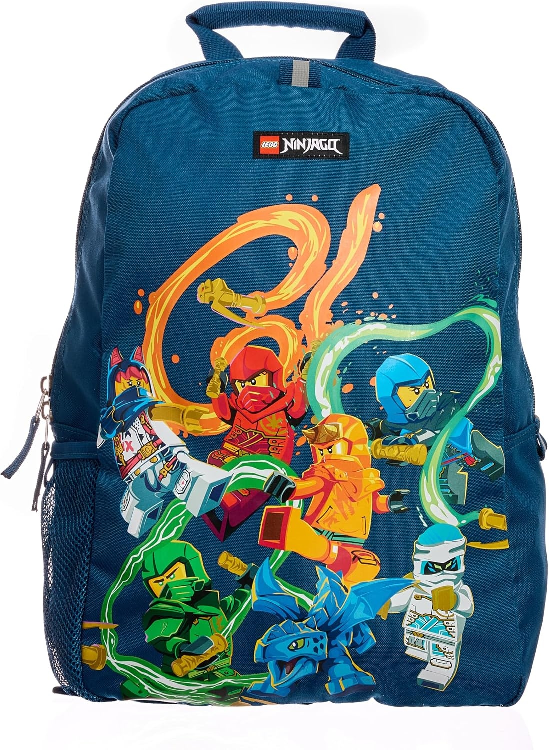 image:imageLEGO NINJAGO Kids School Backpack Bookbag for Travel OntheGo Back to School Boys and Girls with Adjustable Padded Straps and Fun patterns SpraypaintPanel Stronger Together
