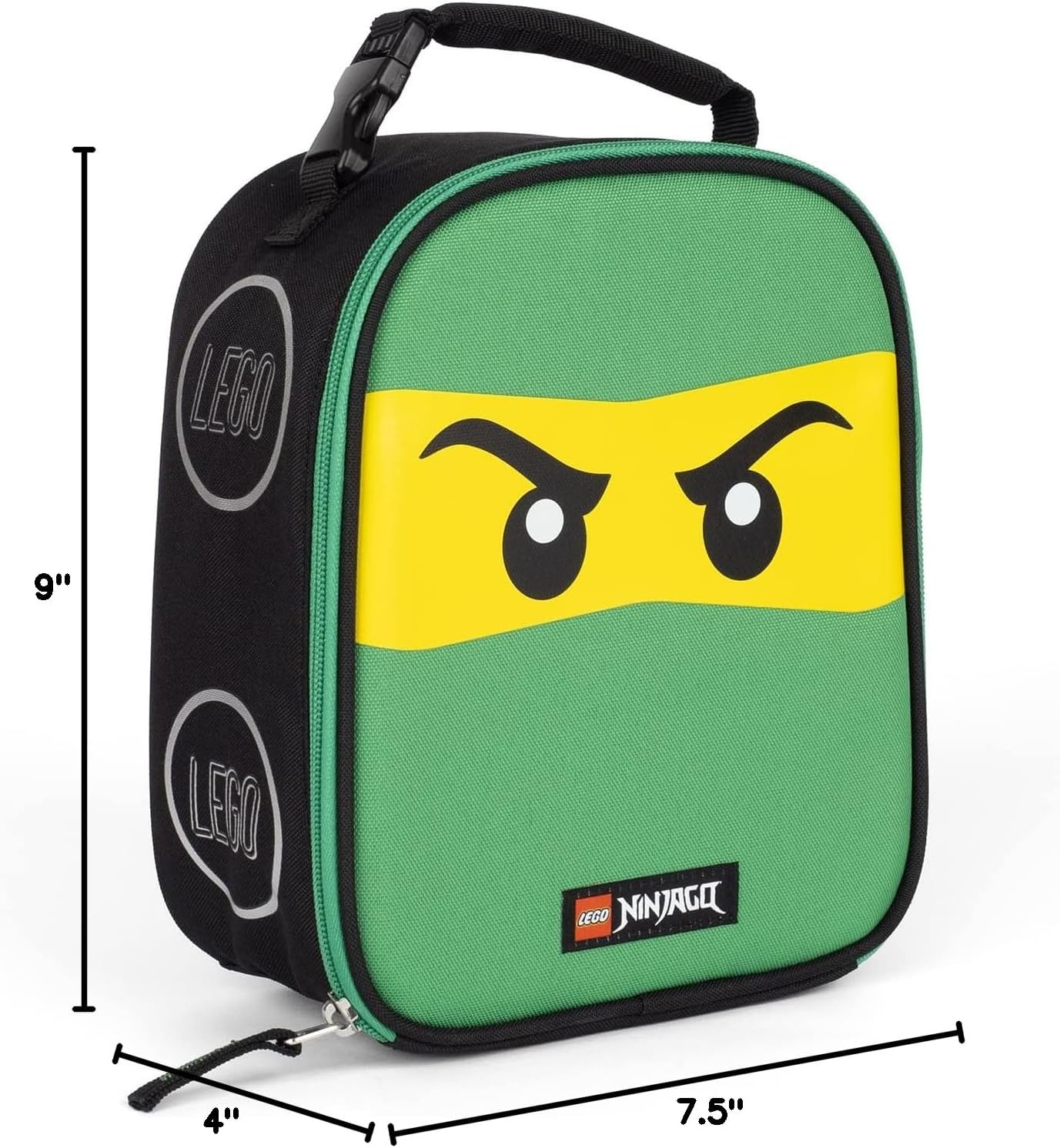 image:imageLEGO NINJAGO Lunch Box Insulated Soft Reusable Lunch Bag Meal Container for Boys and Girls Perfect for School or Travel Meal Tote to Keep Food and Drinks Cold Future GreenFuture Green