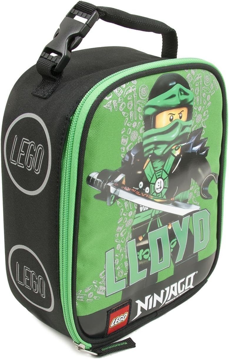 image:imageLEGO NINJAGO Lunch Box Insulated Soft Reusable Lunch Bag Meal Container for Boys and Girls Perfect for School or Travel Meal Tote to Keep Food and Drinks Cold Future GreenHero Green