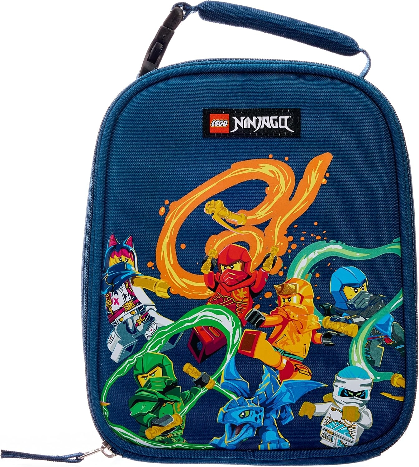 image:imageLEGO NINJAGO Lunch Box Insulated Soft Reusable Lunch Bag Meal Container for Boys and Girls Perfect for School or Travel Meal Tote to Keep Food and Drinks Cold Future GreenStronger Together