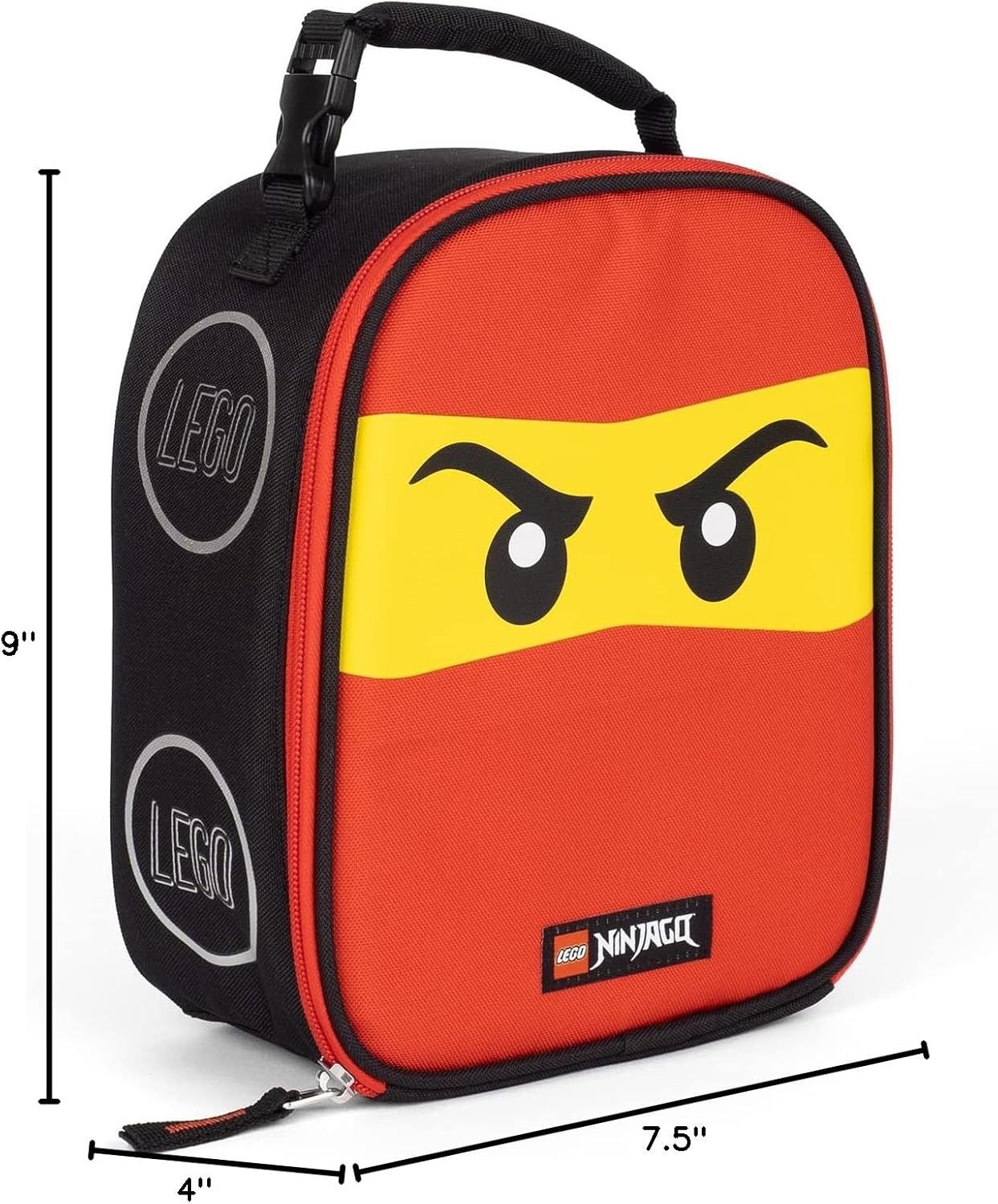image:imageLEGO NINJAGO Lunch Box Insulated Soft Reusable Lunch Bag Meal Container for Boys and Girls Perfect for School or Travel Meal Tote to Keep Food and Drinks Cold Future GreenFuture Red