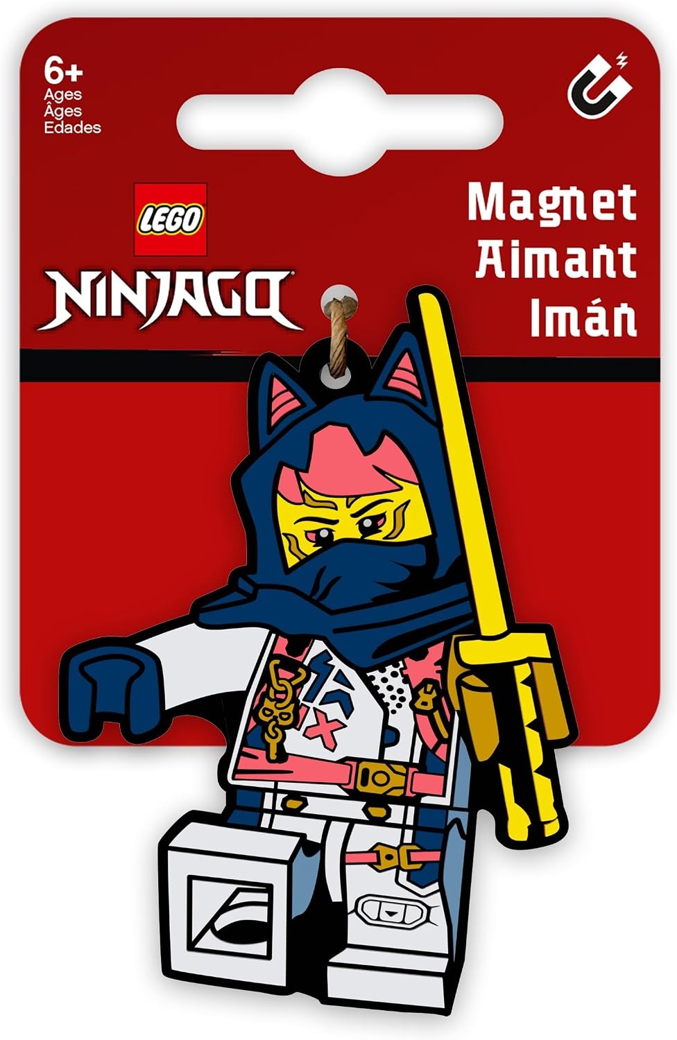 image:imageLEGO Ninjago 3 Inch Tall Silicone Magnet Sora 53350 School Locker Accessory