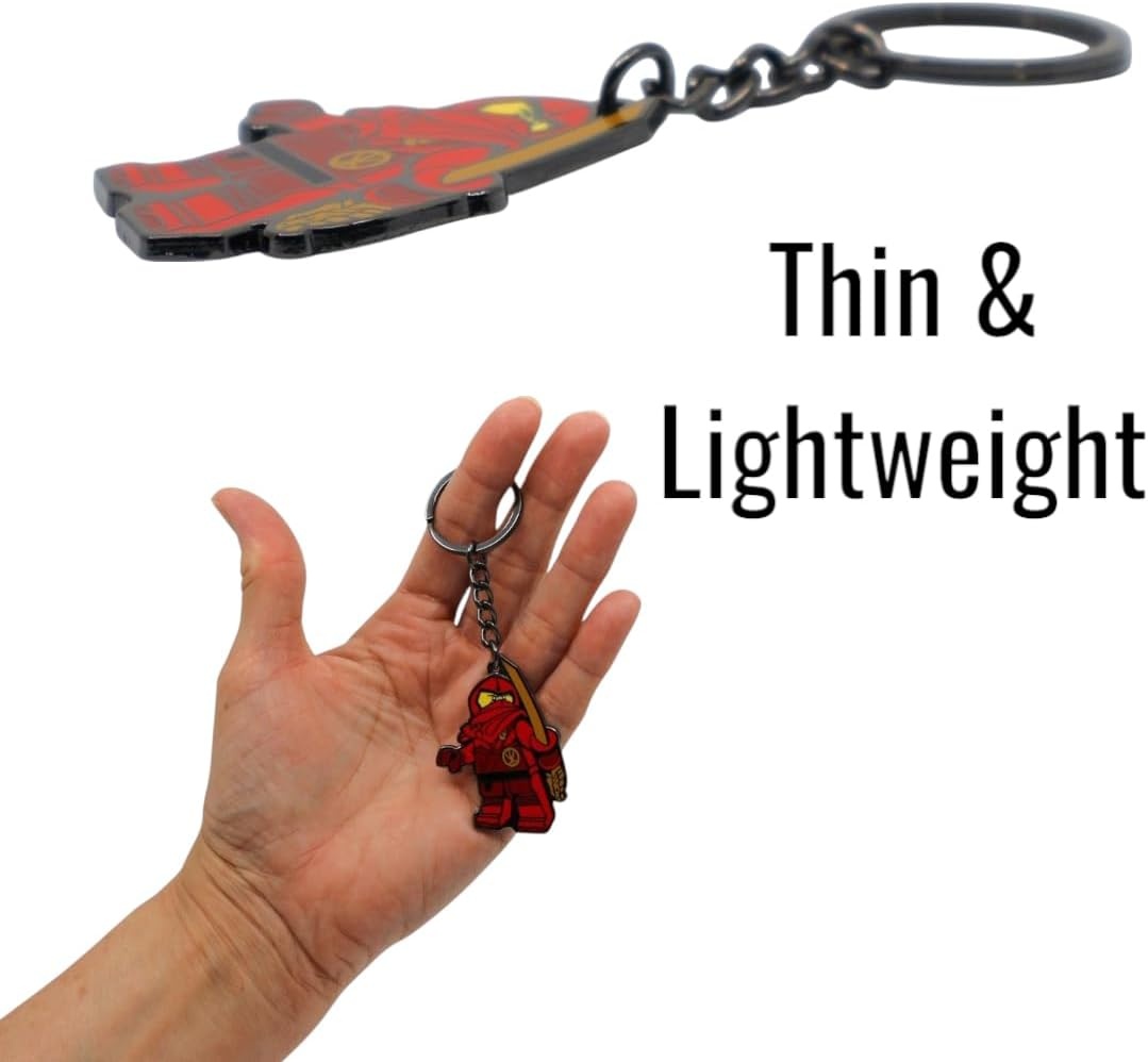 image:imageLEGO Ninjago Enamel Keychain Kai 53337 Bag Charm Accessory