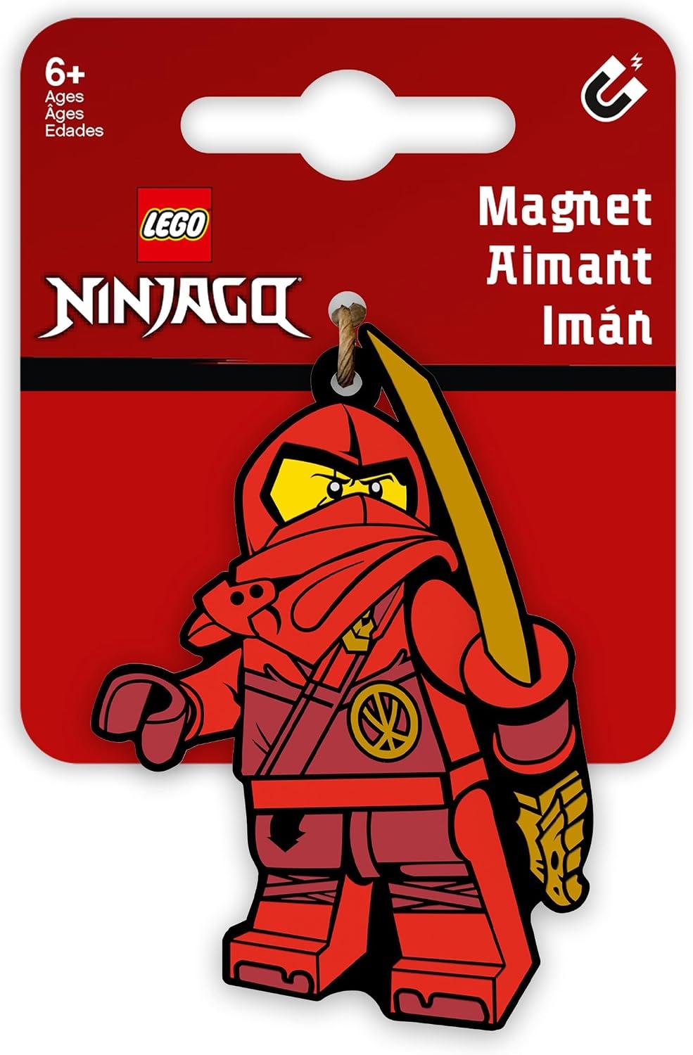 image:imageLEGO Ninjago Silicone Magnet Kai 53347 for Fridge Decorative Office Kitchen Locker Whiteboard