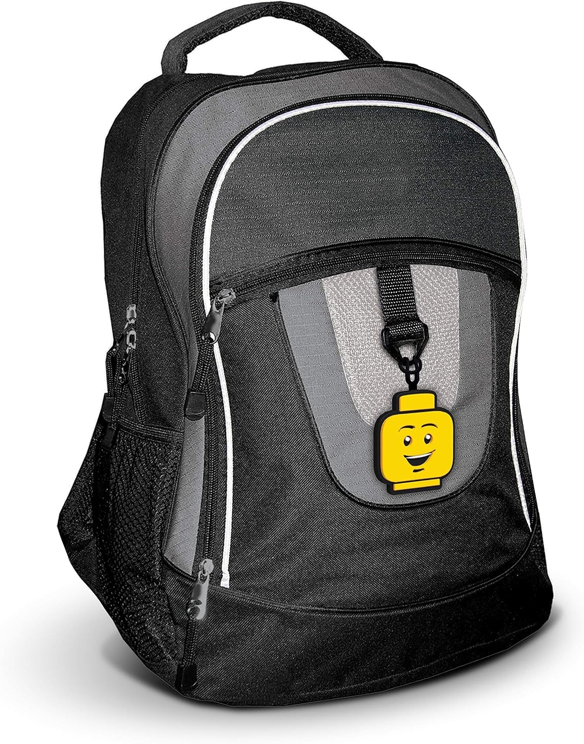 image:imageLEGO Silicone Bag Tag Boy Face 51167 Silicone Bag Charm Backpack and Luggage Tag Yellow17 8 cm x 6 3 cm