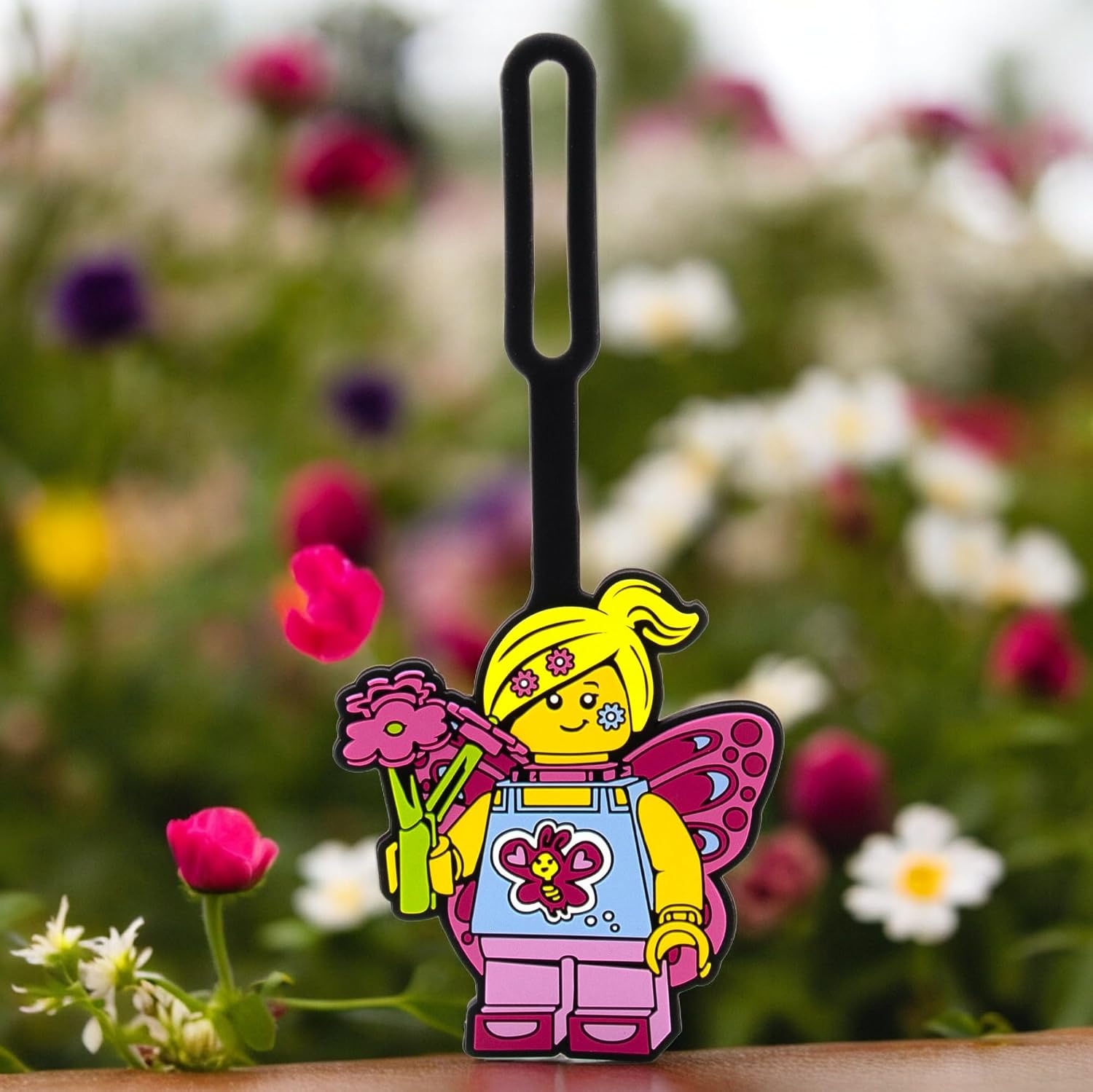 image:imageLEGO Silicone Bag Tag Butterfly Girl 52853 Silicone Luggage Tag Bag charm for Summer Vacation