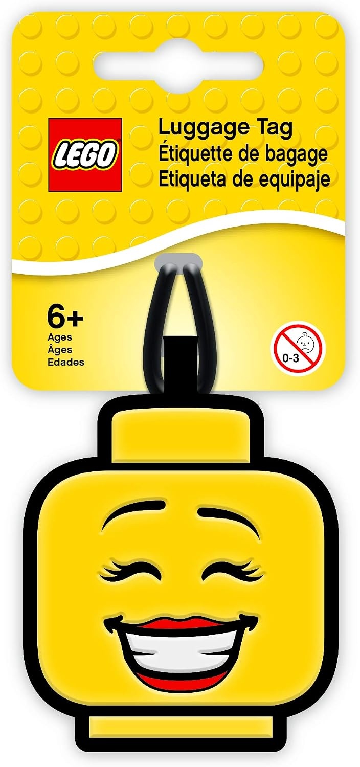 image:imageLEGO Silicone Bag Tag Girl Face 51168 Back to School Accessory Backpack Charm