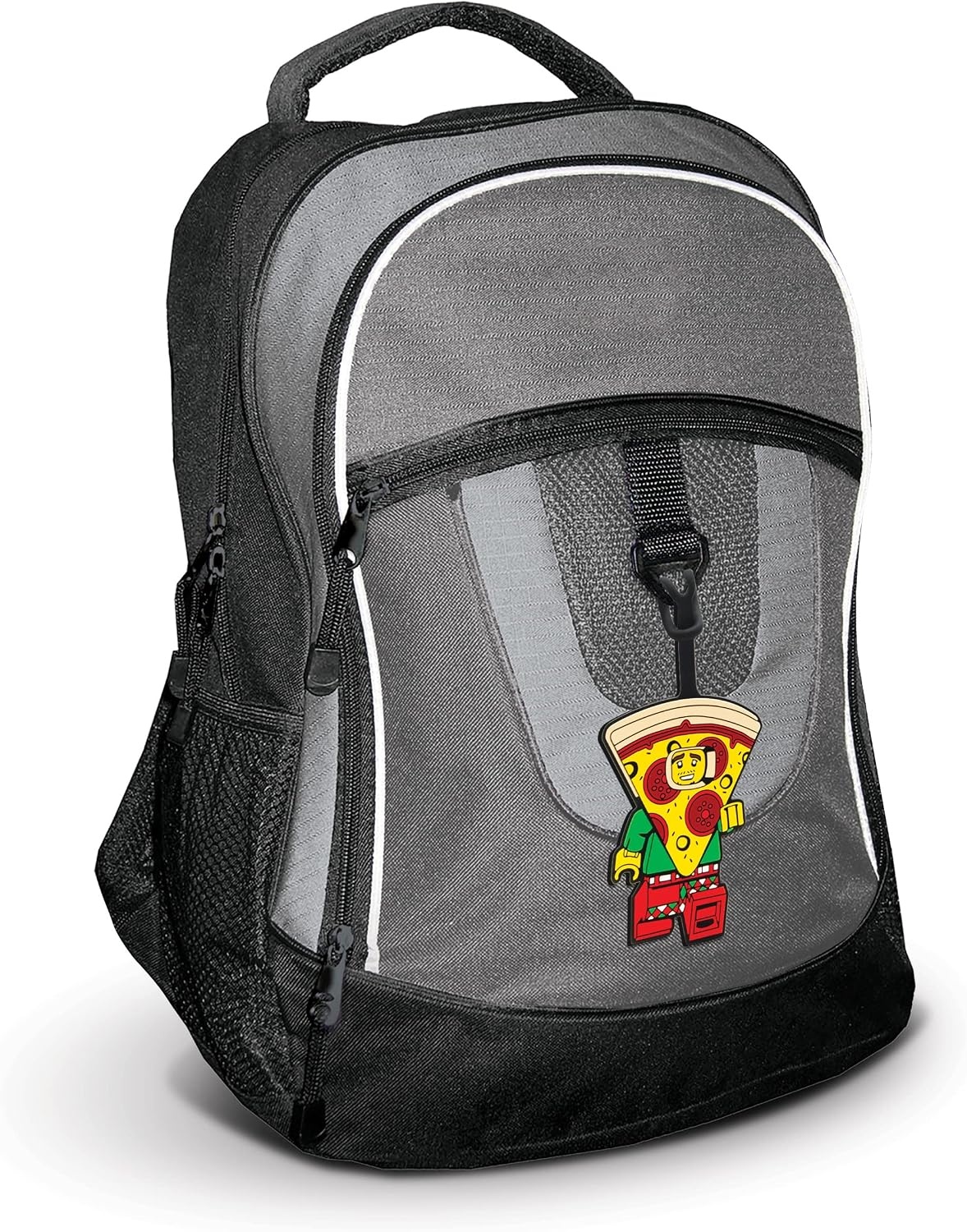 image:imageLEGO Silicone Bag Tag Pizza Costume Guy 52935 Bag charm for backpack luggage lunchbox