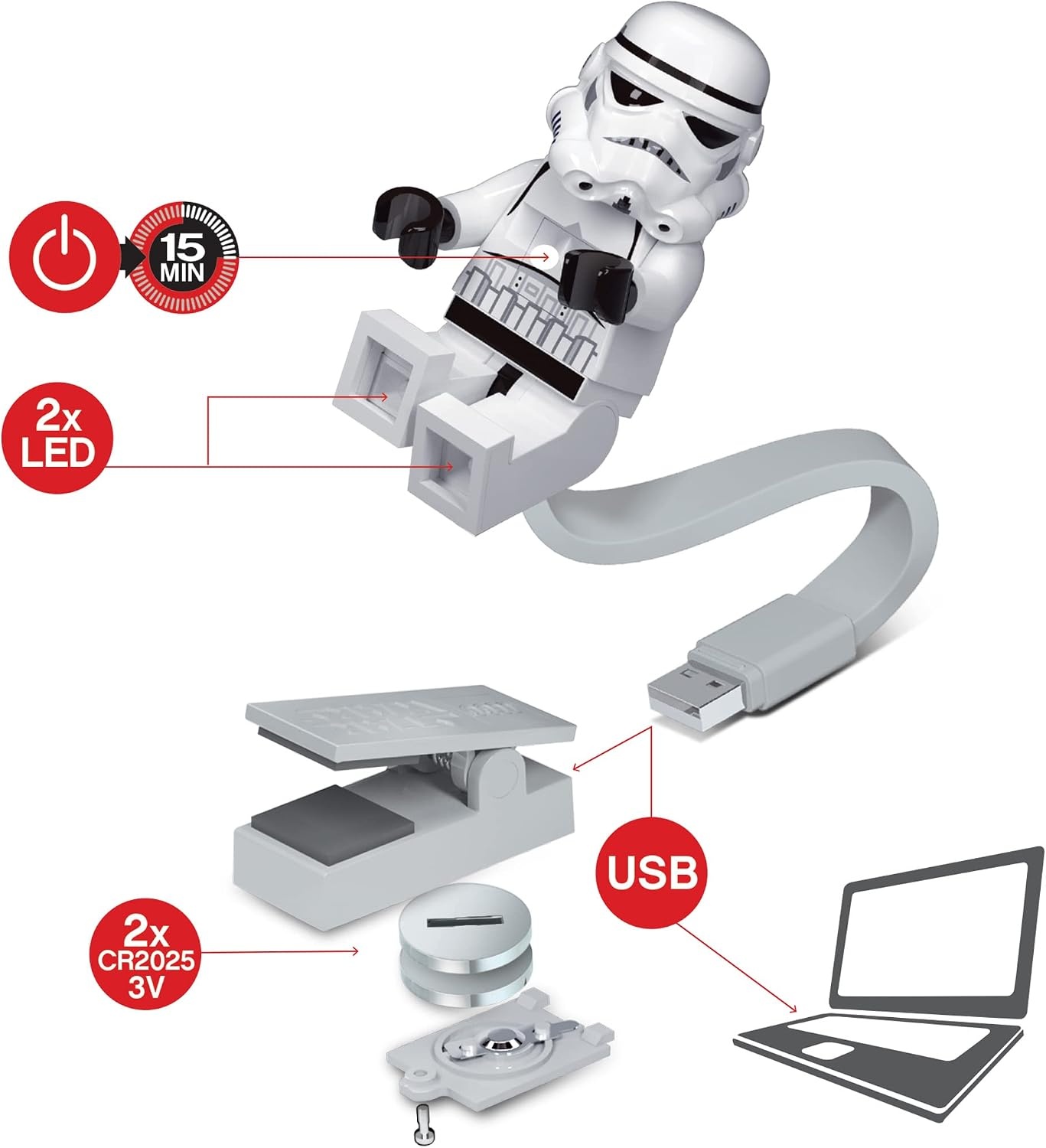 image:imageLEGO Star Wars Book Light Stormtrooper CL25
