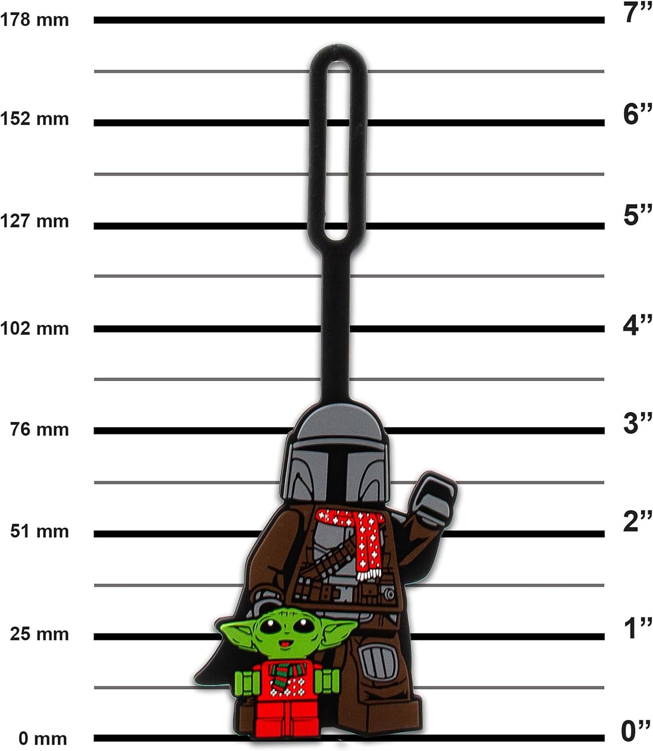 image:imageLEGO Star Wars The Mandalorian Bag Tag Holiday Mando amp Grogu 53352