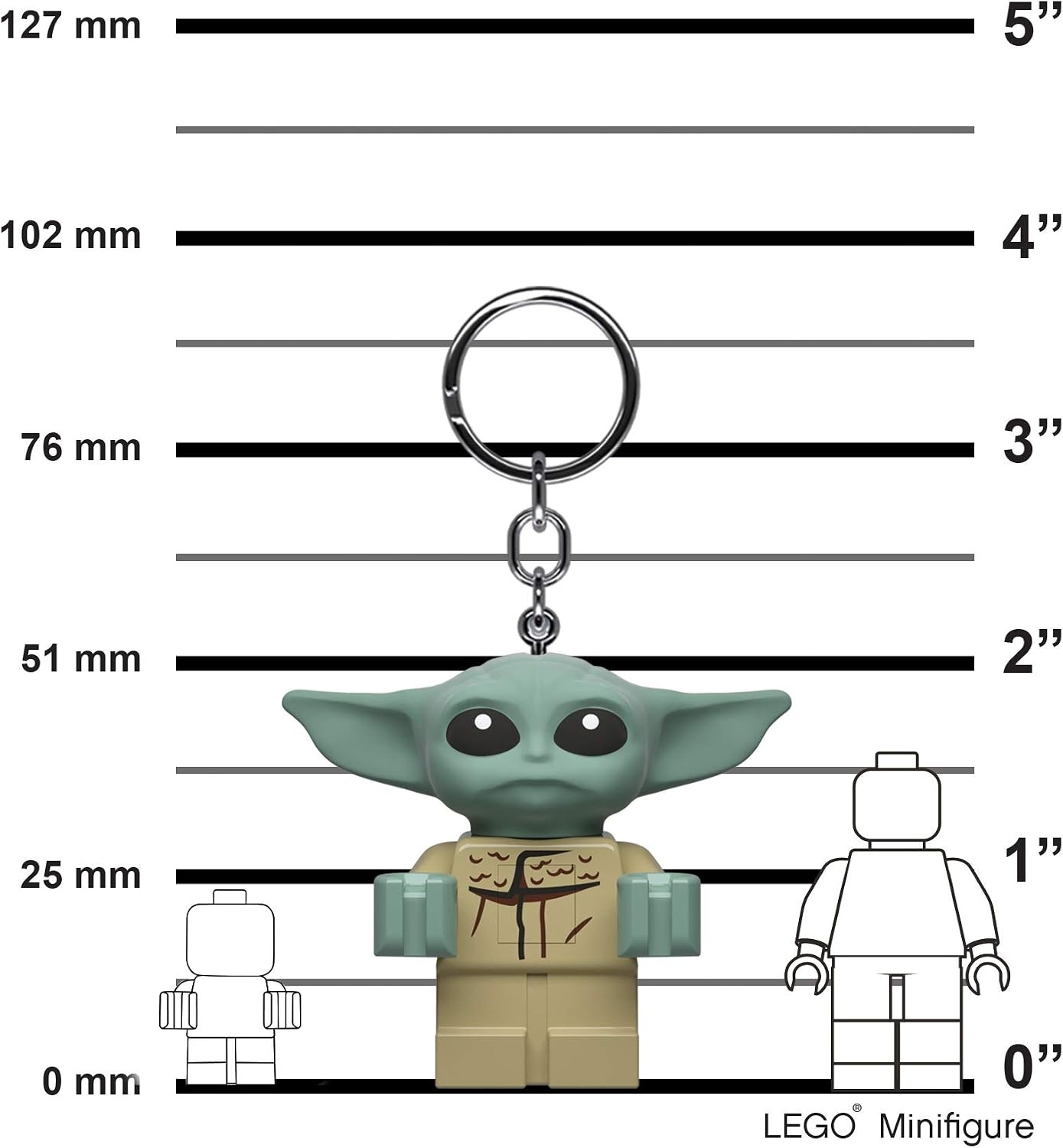 image:imageLEGO Star Wars The Mandalorian Keychain Light Grogu 2 Inch Tall Figure KE179