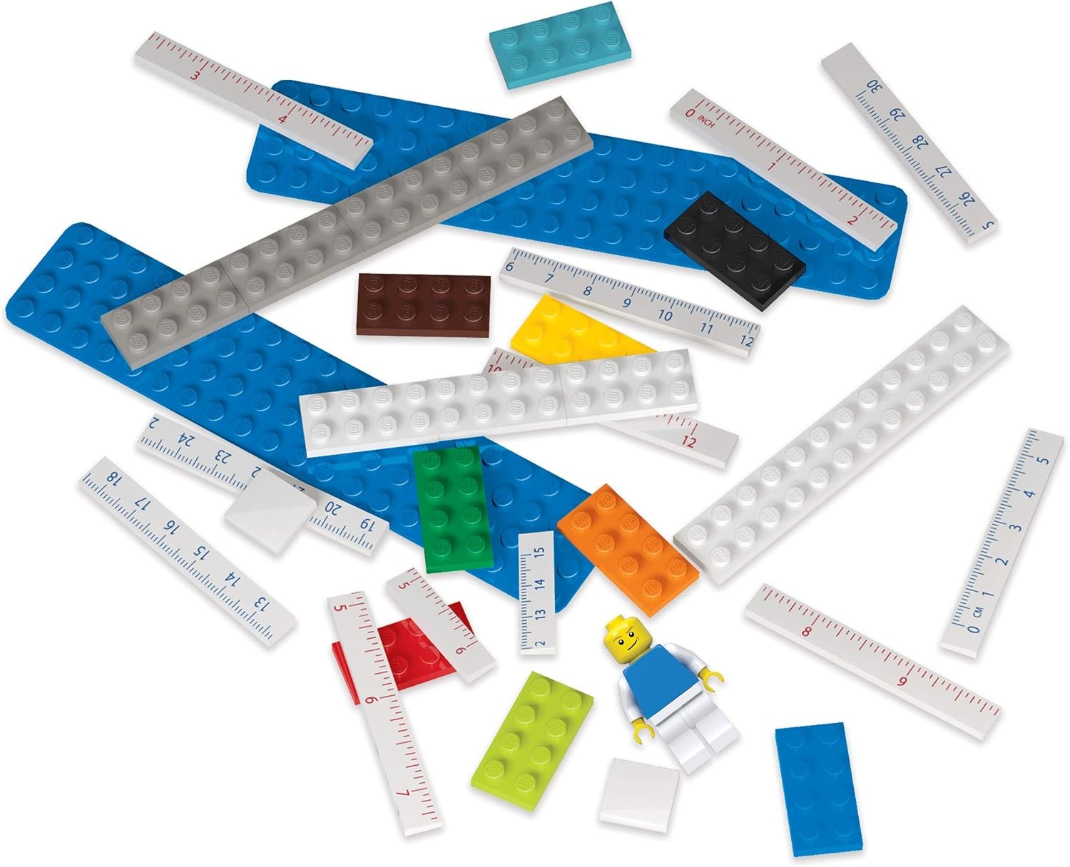 image:imageLEGO Stationery Buildable Ruler with Minifigure 52558 Minifigure May VaryMulticolor