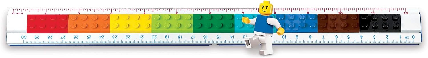 image:imageLEGO Stationery Buildable Ruler with Minifigure 52558 Minifigure May VaryMulticolor