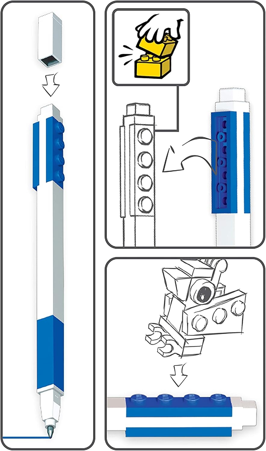 image:imageLEGO Stationery Building Dreams Notebook and Blue Gel Pen Set 52525