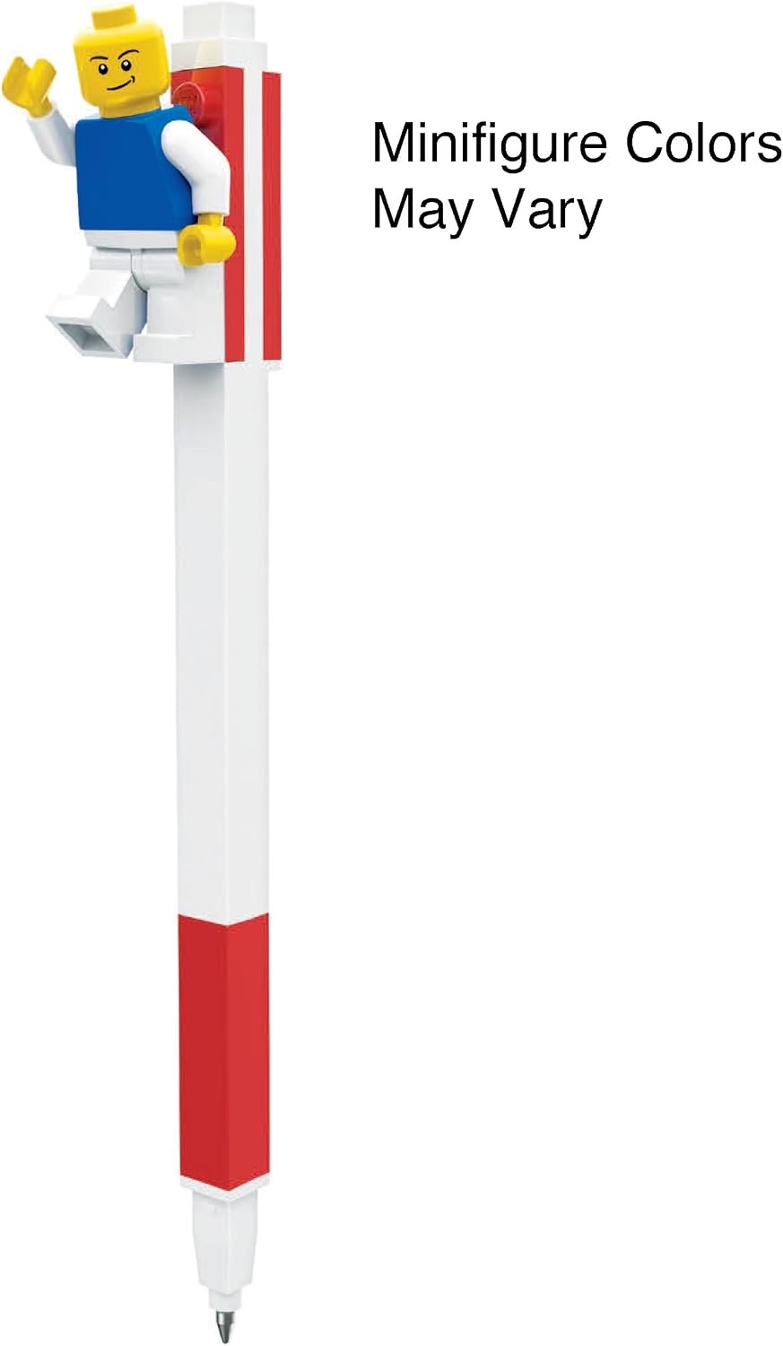 image:imageLEGO Stationery Gel Pen with Minifigure Red 52602 Minifigure May VaryRed