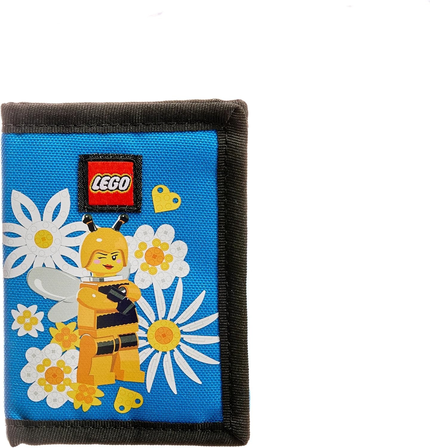 image:imageLEGO Trifold Wallet Kids Unisex Wallet for Boys and Girls with Clear ID Window Card and Cash Pockets and Secure Hook and Loop Closure Hotdog GuyBee Girl