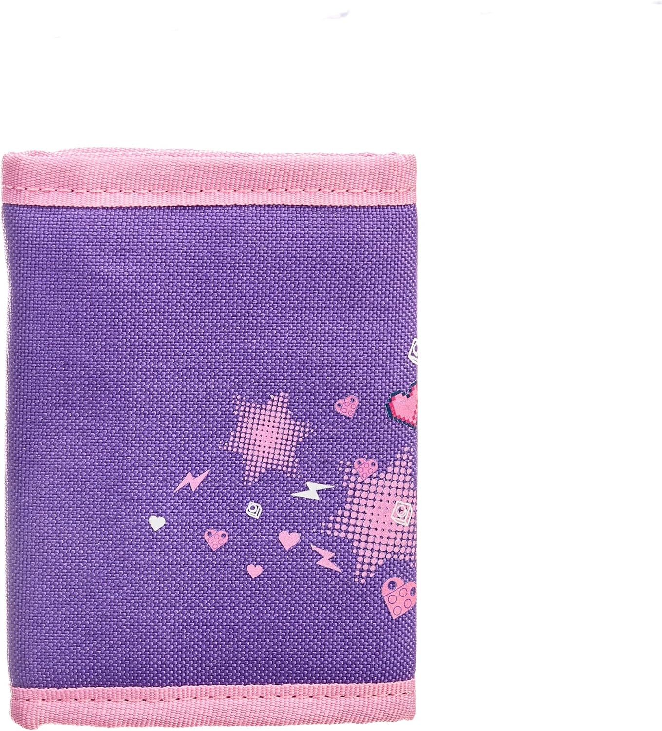 image:imageLEGO Trifold Wallet Kids Unisex Wallet for Boys and Girls with Clear ID Window Card and Cash Pockets and Secure Hook and Loop Closure Hotdog GuyButterfly Girl