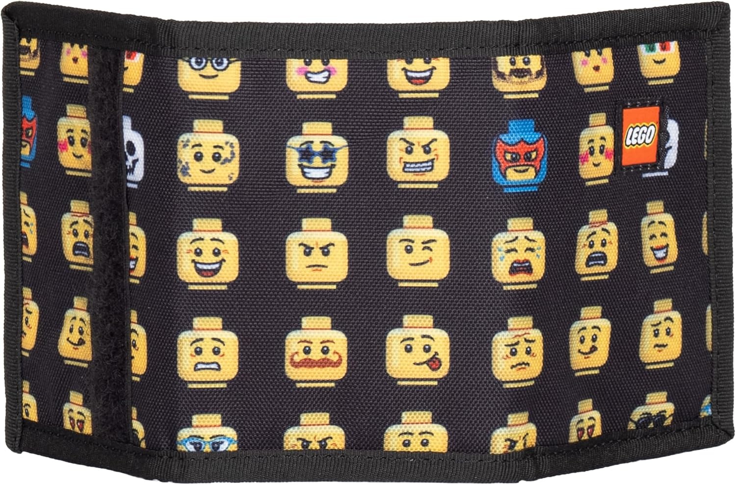 image:imageLEGO Trifold Wallet Kids Unisex Wallet for Boys and Girls with Clear ID Window Card and Cash Pockets and Secure Hook and Loop Closure Hotdog GuyMinifigure