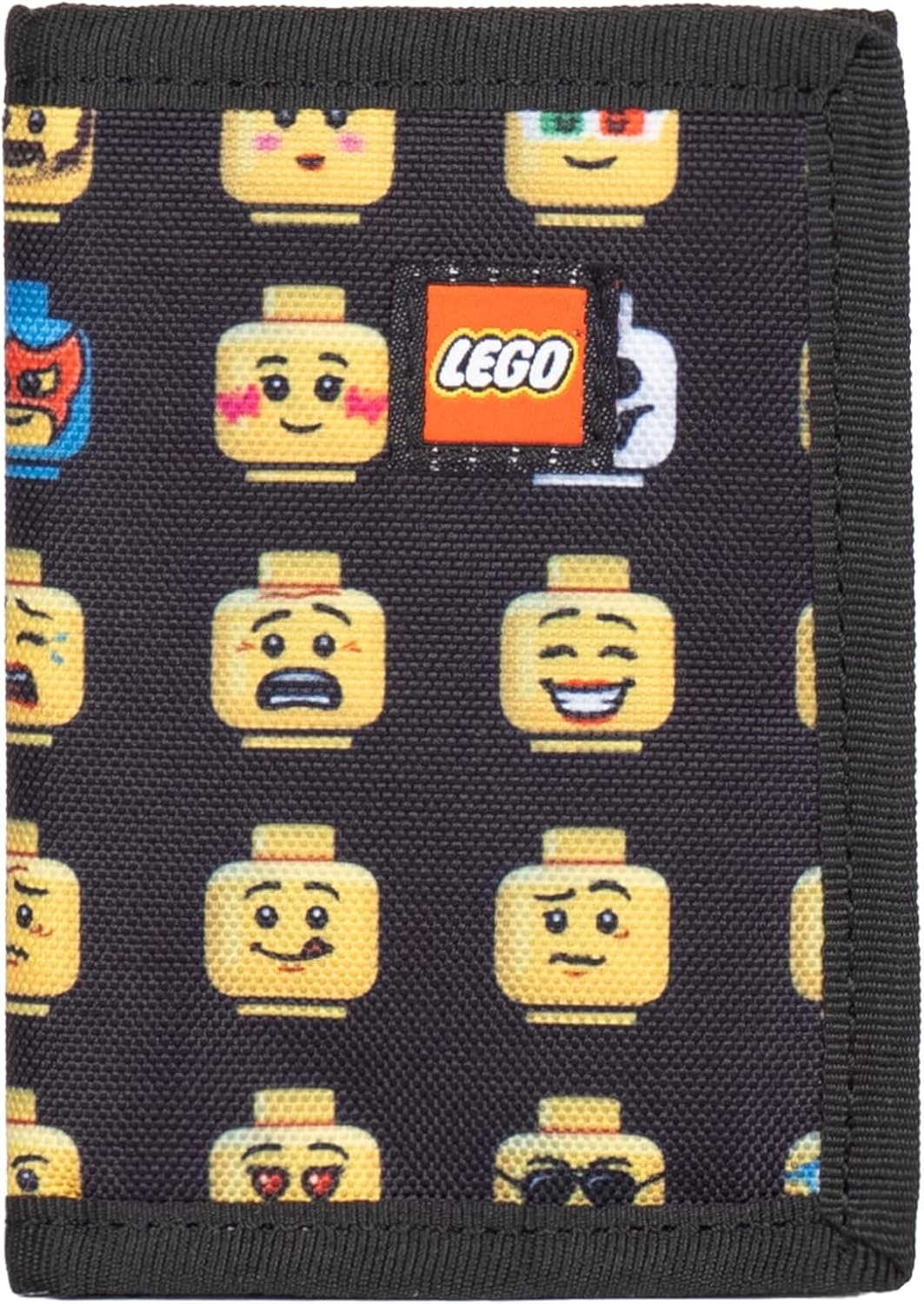image:imageLEGO Trifold Wallet Kids Unisex Wallet for Boys and Girls with Clear ID Window Card and Cash Pockets and Secure Hook and Loop Closure Hotdog GuyMinifigure