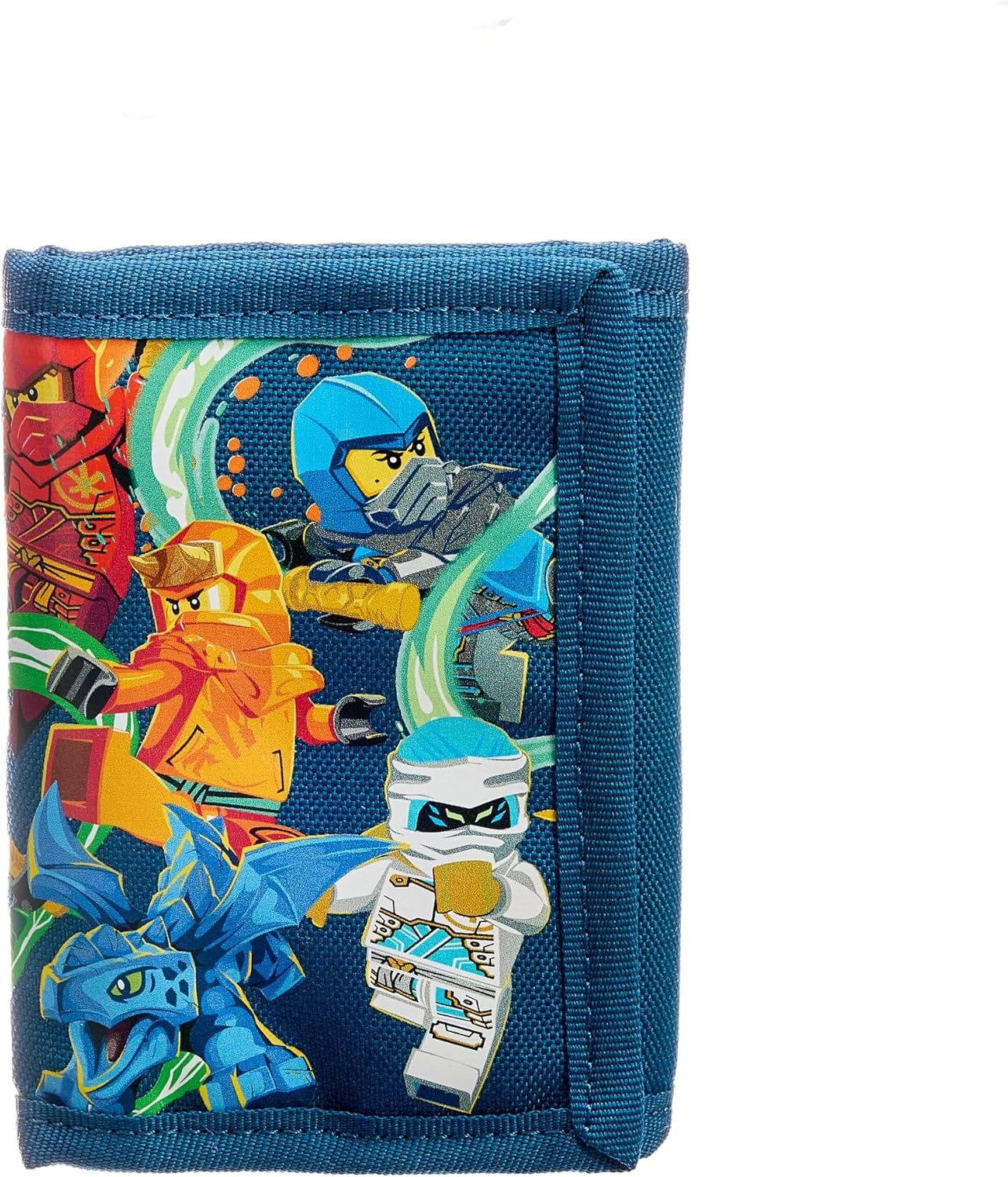 image:imageLEGO Trifold Wallet Kids Unisex Wallet for Boys and Girls with Clear ID Window Card and Cash Pockets and Secure Hook and Loop Closure Hotdog GuyStronger Together