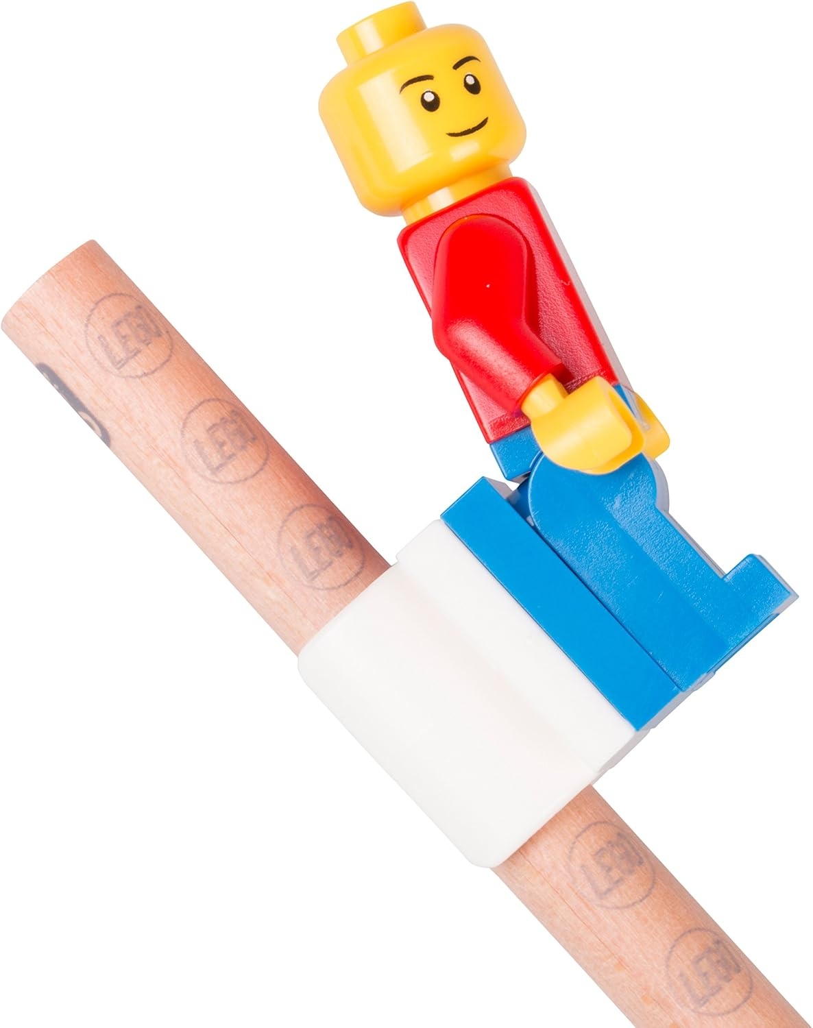 image:imageLego Stationery Set with Minifigure 4 Pencils 1 Topper 1 Pencil Sharpener 1 Eraser