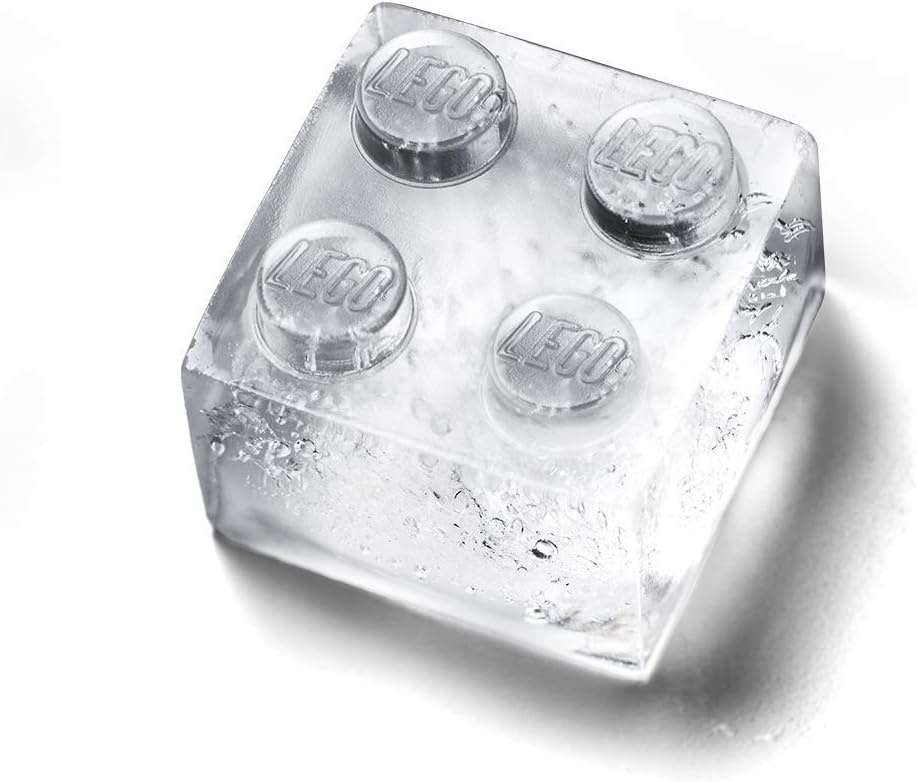 image:imageRoom Copenhagen LEGO Iconic Ice Cube Tray Dishwasher Safe Silicone Brick Mold Set of 3 Blue Pink and Grey
