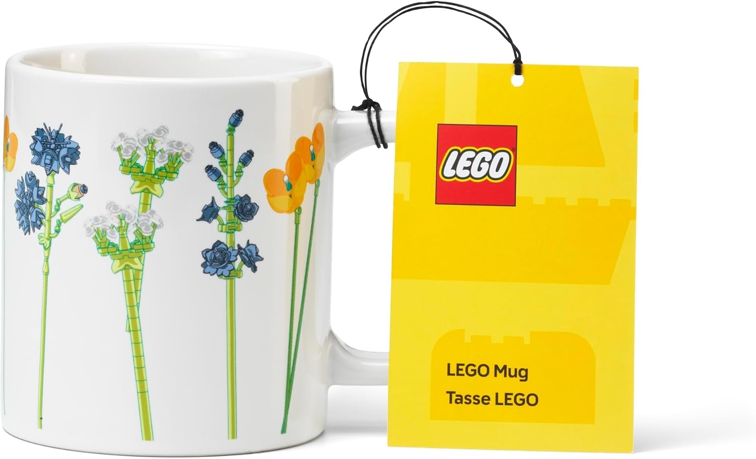 image:imageRoom Copenhagen LEGO Wild Flowers Mug 300 ml Ceramic Coffee Cup Ceramic Coffee Mug 300 ml Capacity Microwave Safe Dishwasher SafeWild Flowers