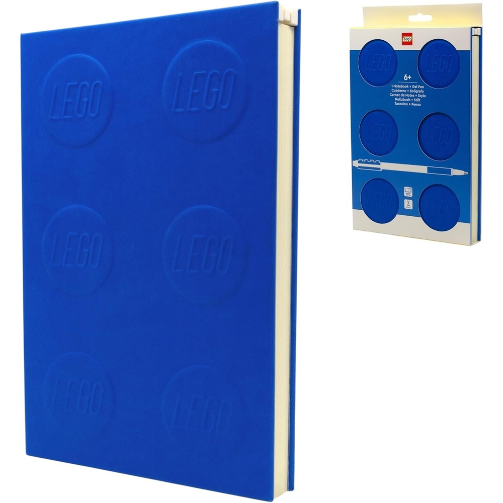 image:imageIQ LEGO Locking Dotted Notebook with Gel Pen 2x3Blue