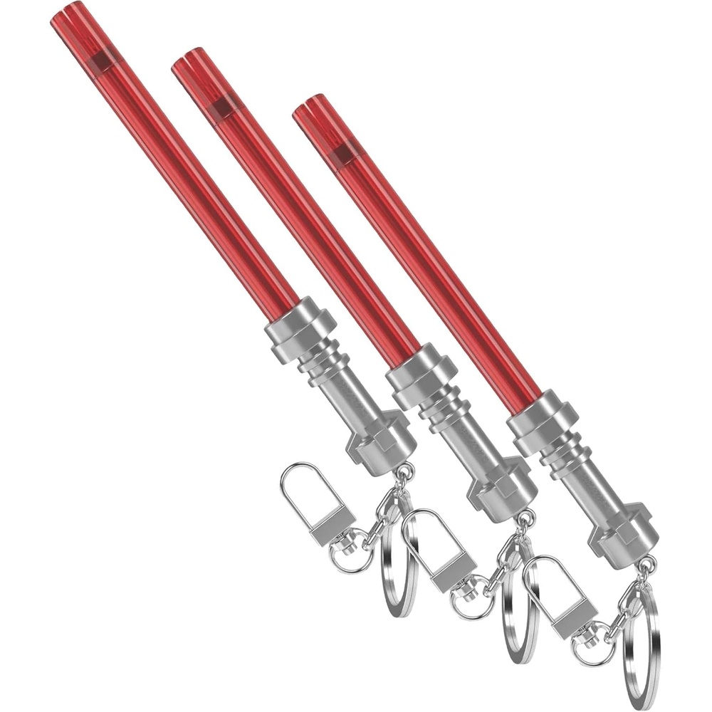 image:imageIQ LEGO Star Wars Lightsaber Gel Pen with Clip Red 53509 smooth writing red ink refillable1 Count Pack of 3