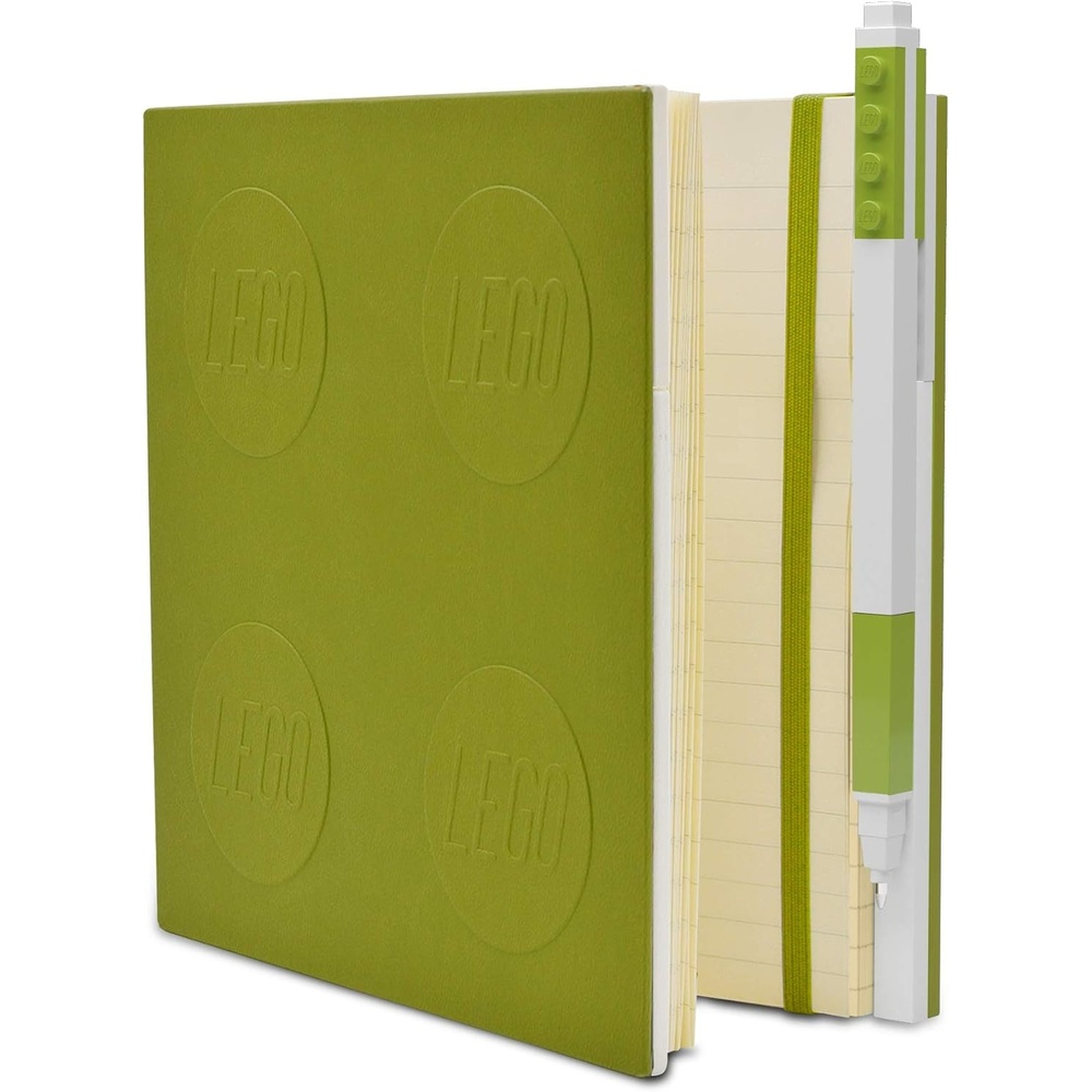 image:imageIQ LEGO Stationery Locking Notebook with Gel Pen Lime 52442
