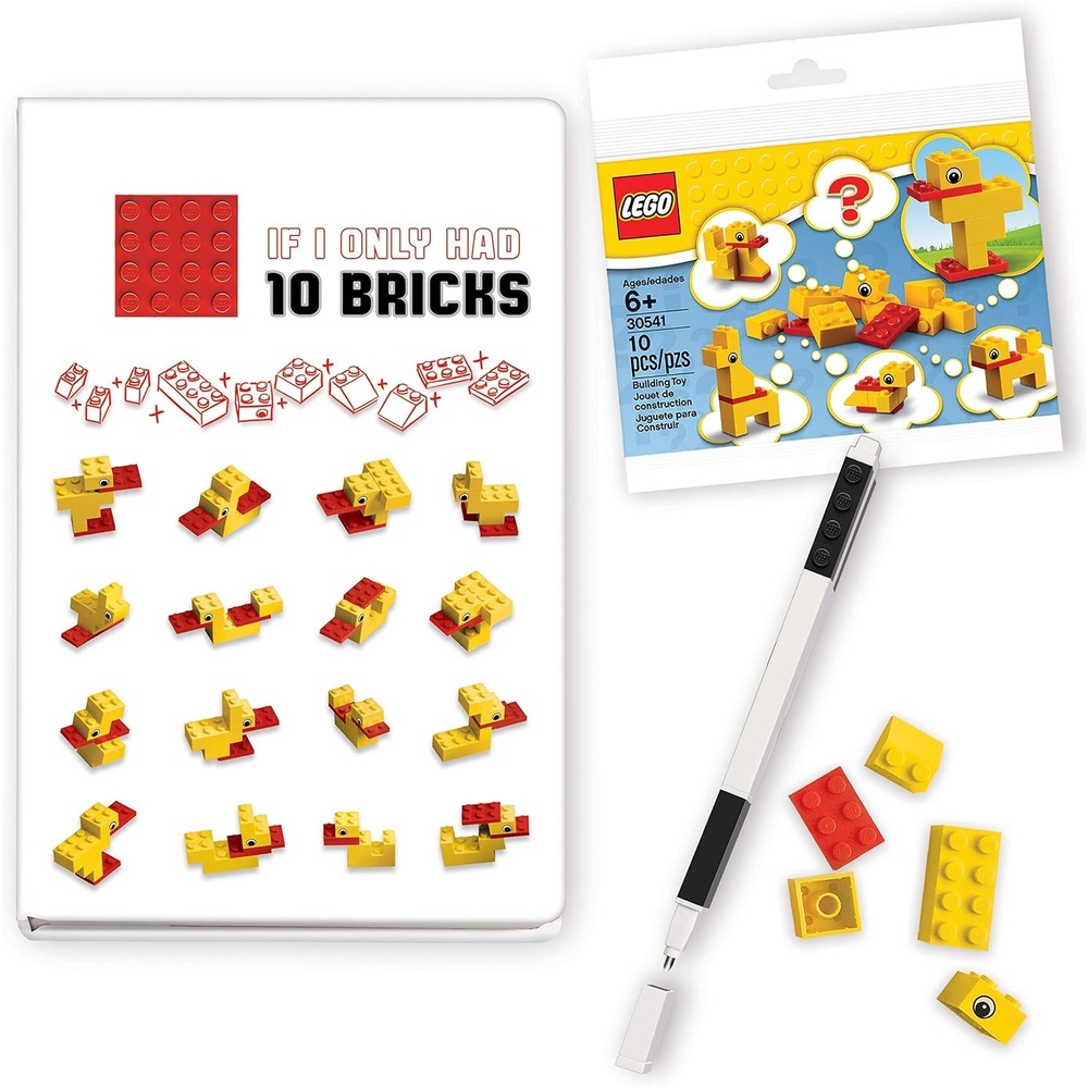 image:imageIQ Lego Duck Build Journal with Recruitment Set and Black Gel Pen