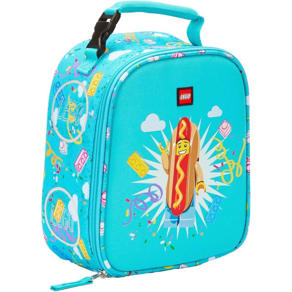 image:imageLEGO CHARACTER Lunch Box Insulated Soft Reusable Lunch Bag Meal Container for Boys and Girls Perfect for School or Travel Meal Tote BUTTERFLY GIRLTurquoise