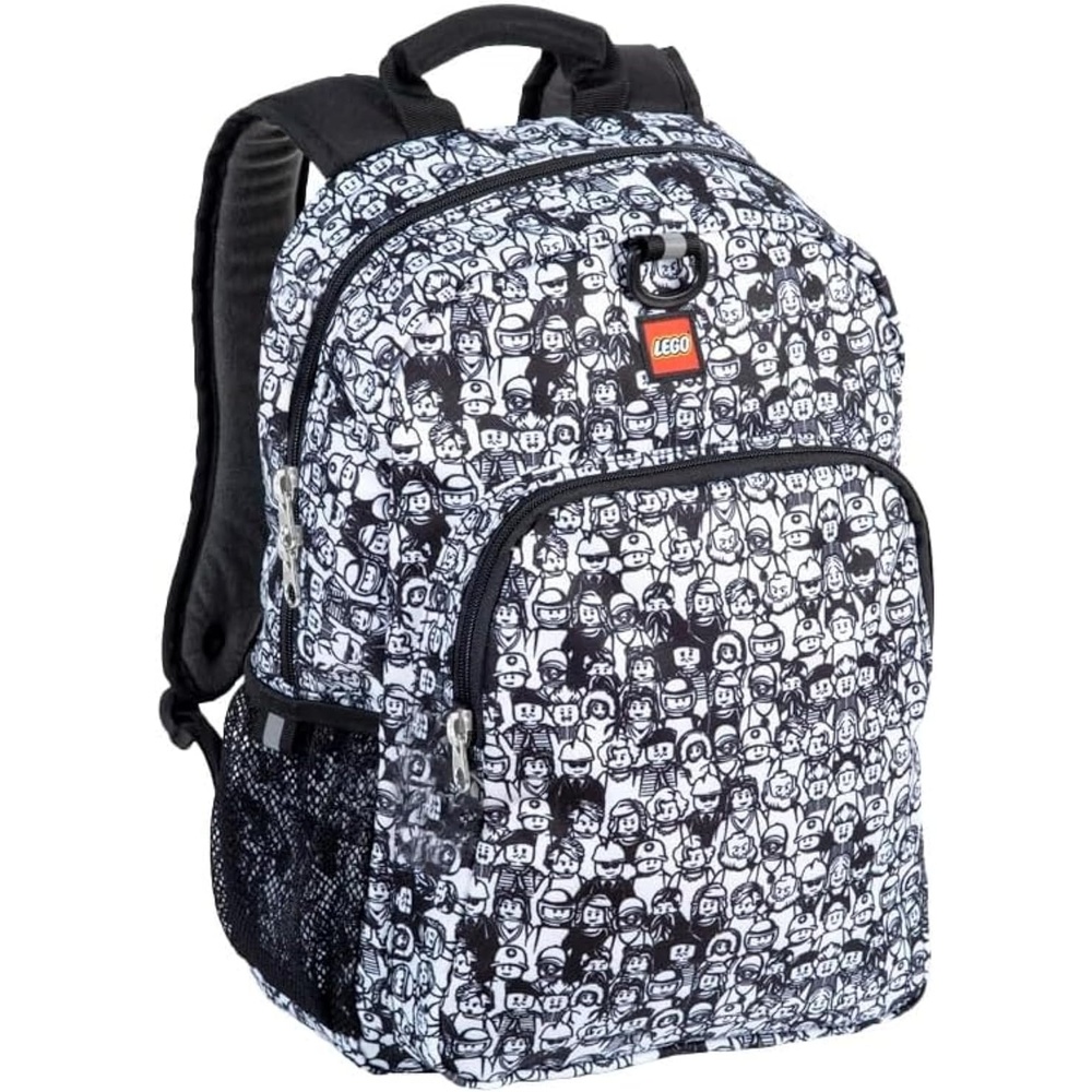 image:imageLEGO Iconic Prints Kids School Backpack Bookbag for Travel OntheGo Back to School Boys and Girls with Adjustable Padded Straps and Fun patterns Rainbow HeartsCrowd Color Me