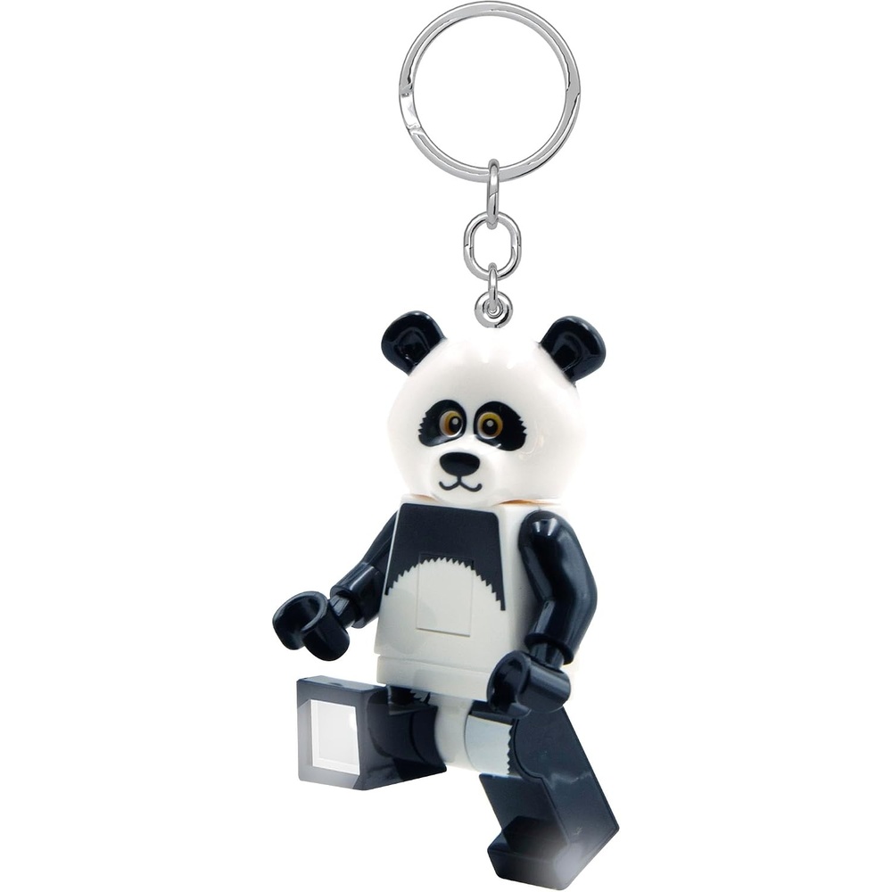 image:imageLEGO Keychain Light Panda Guy KE195H Large 3 Inch Tall Figure Bag charm with LED light