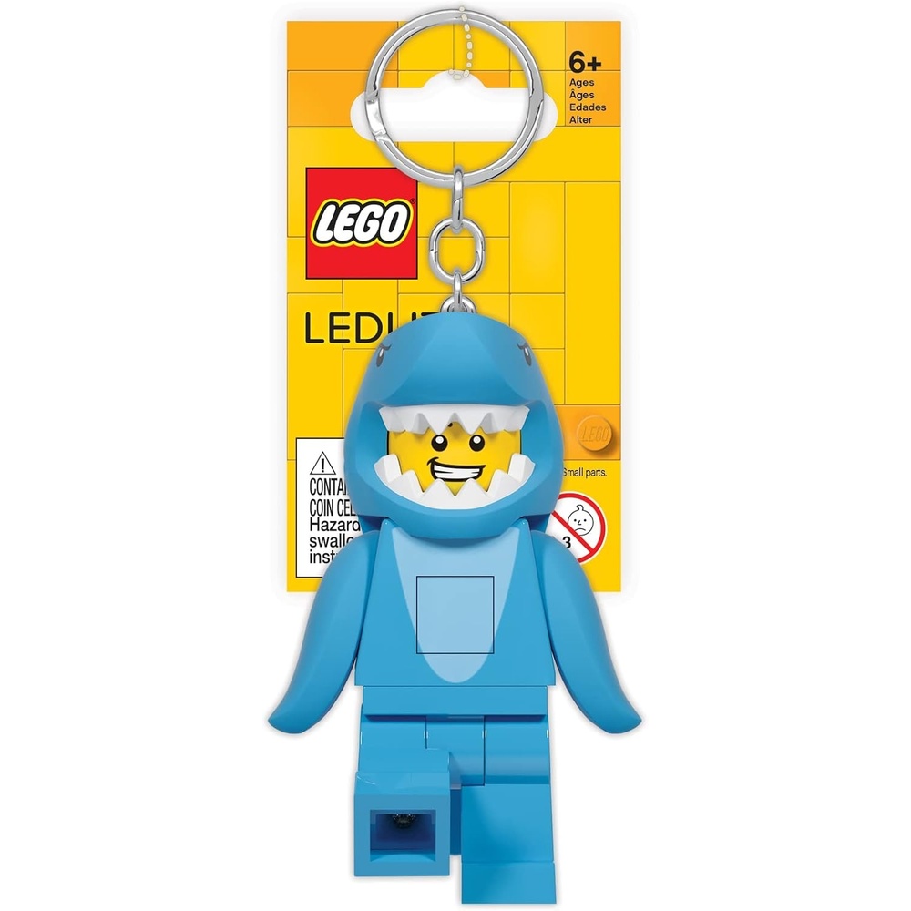 image:imageLEGO Keychain Light  Shark Suit Guy KE155H ExtraLarge 3 Inch Tall  LED Lights ExtraLarge 76mm Tall